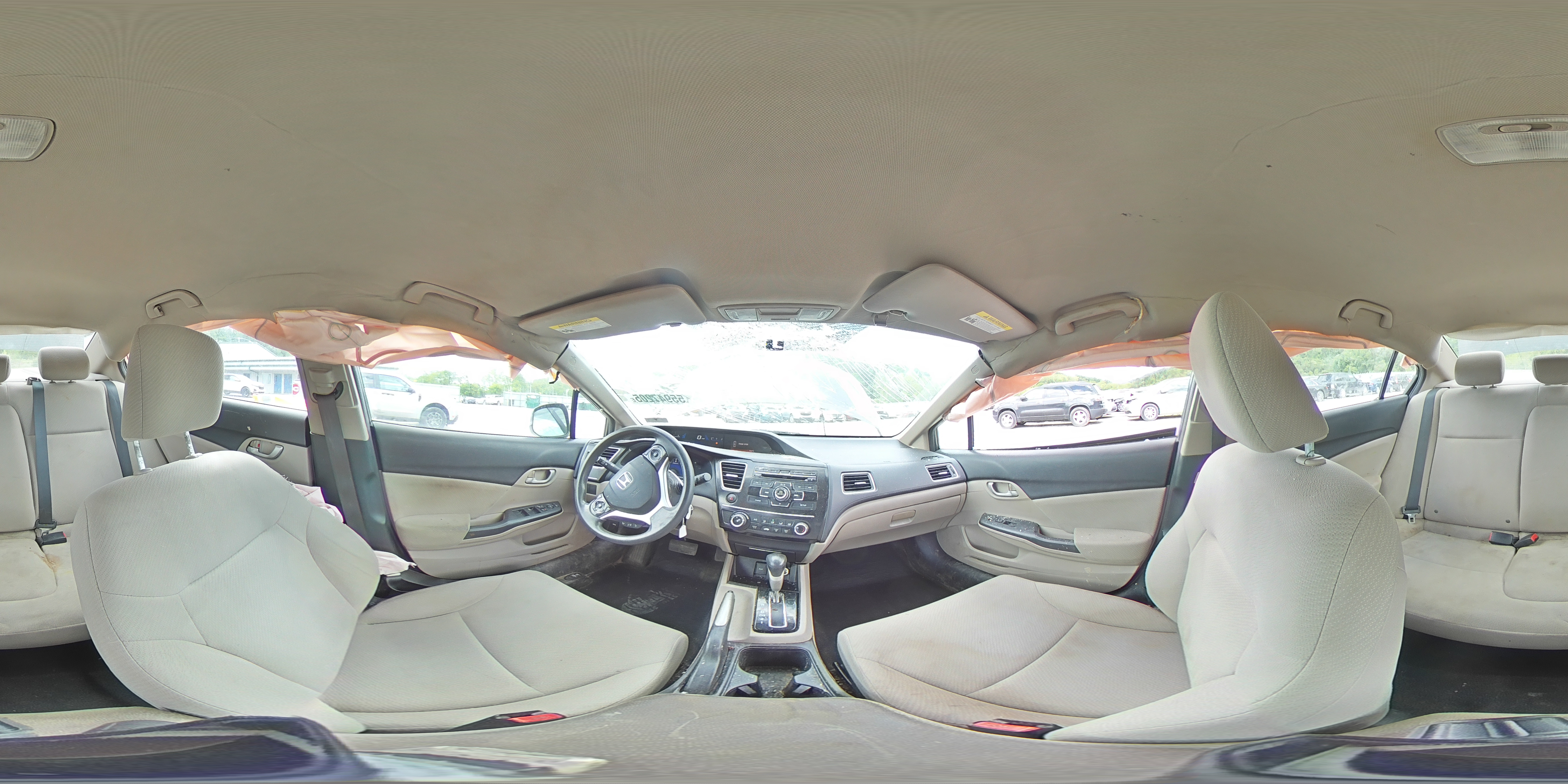 2013 Honda Civic Lx Gray vin: 2HGFB2F56DH577752