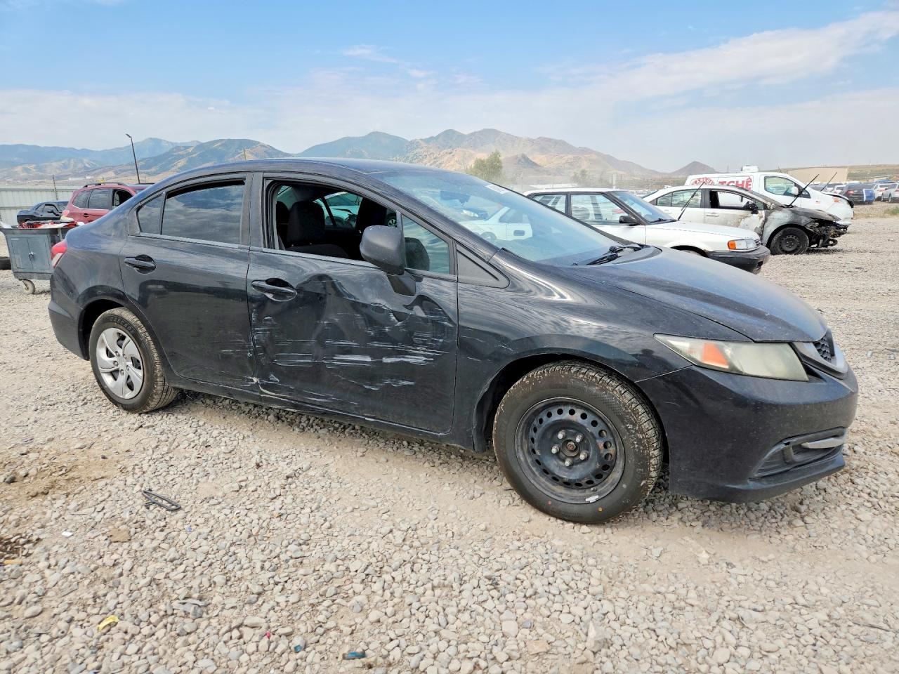 2013 Honda Civic Lx Черный vin: 2HGFB2F56DH579307