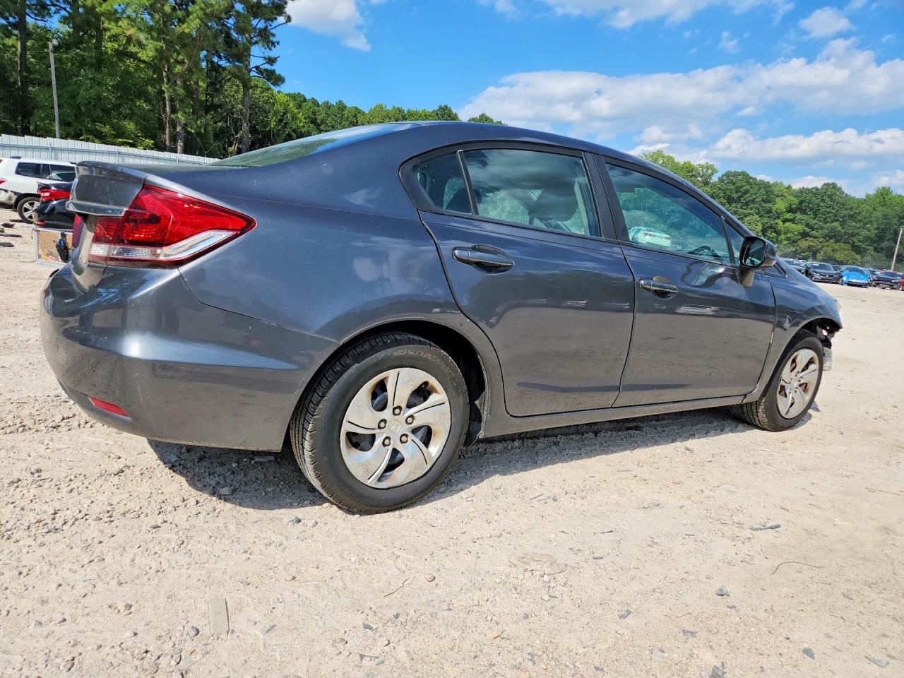 2013 Honda Civic Lx Gray vin: 2HGFB2F56DH581414