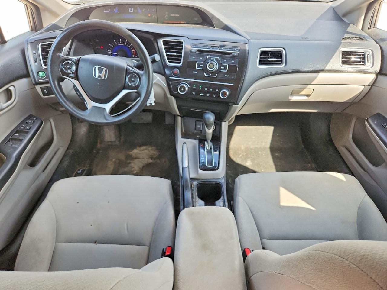 2013 Honda Civic Lx Gray vin: 2HGFB2F56DH581414
