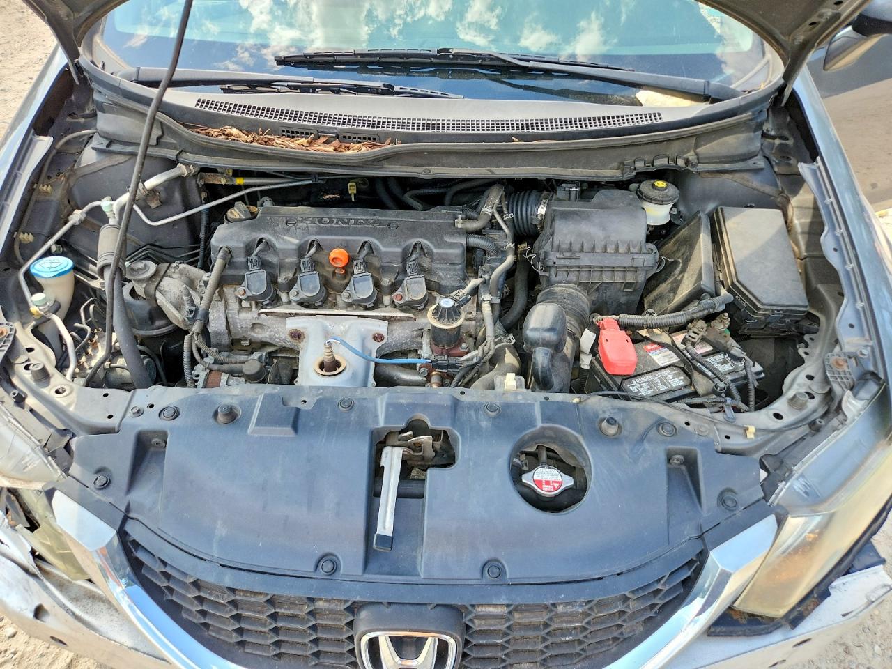 2013 Honda Civic Lx Gray vin: 2HGFB2F56DH581414