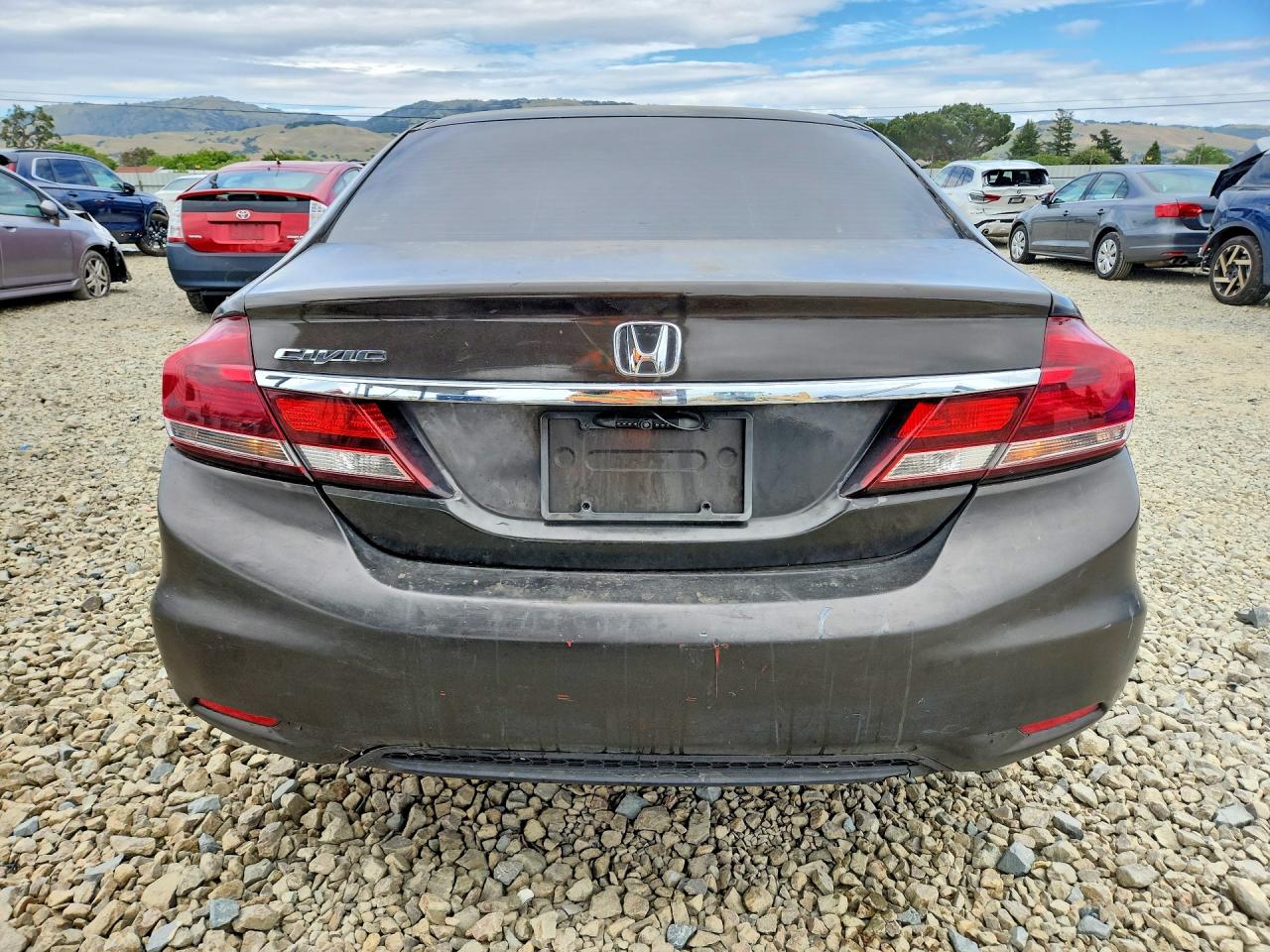 2013 Honda Civic Lx Gray vin: 2HGFB2F56DH583941