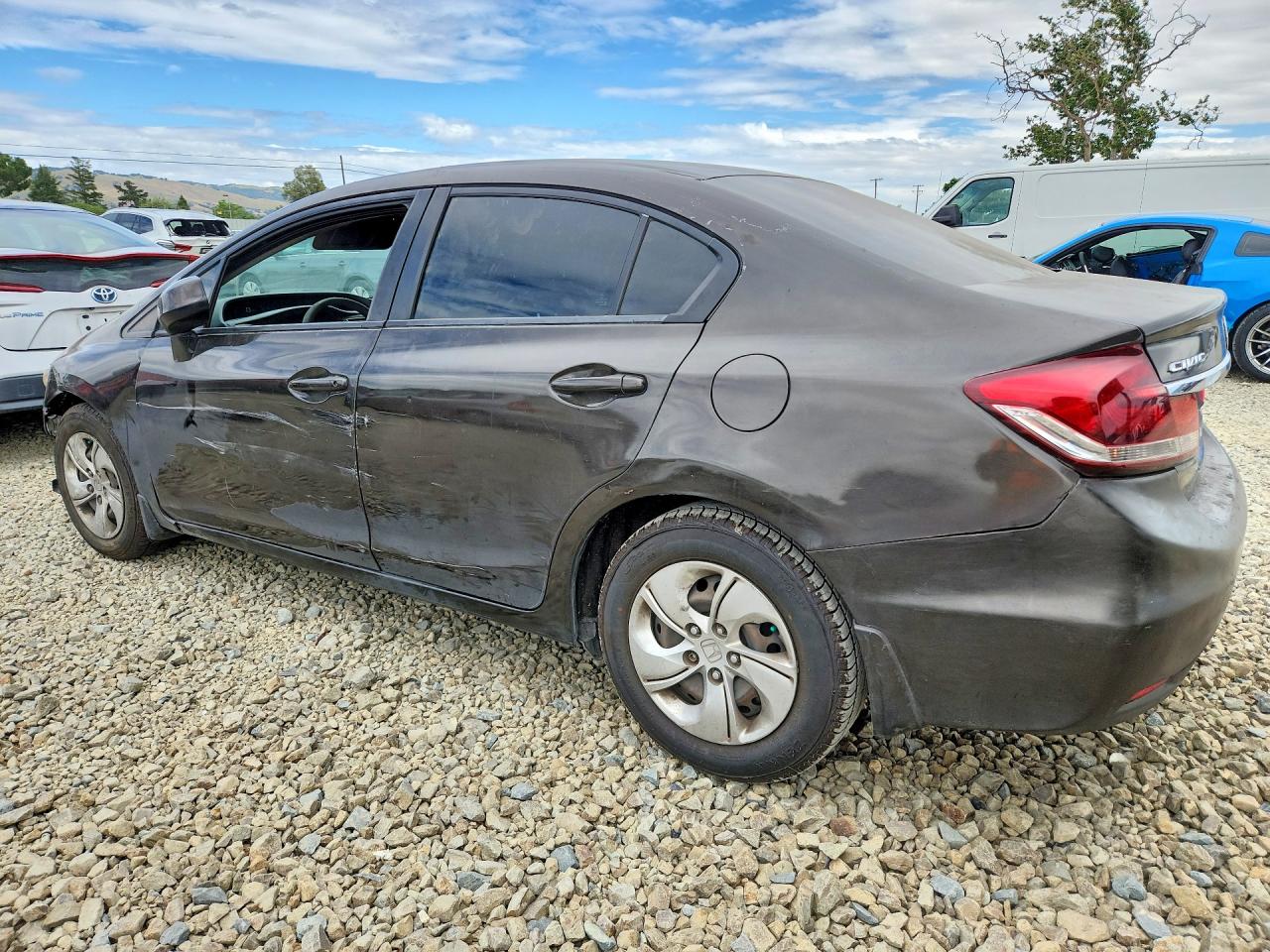 2013 Honda Civic Lx Gray vin: 2HGFB2F56DH583941