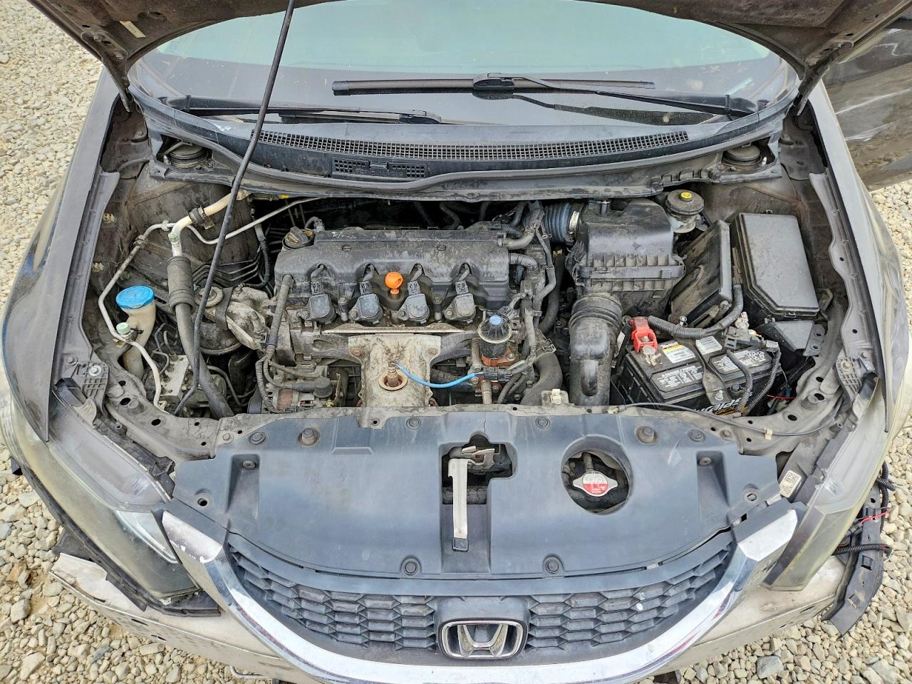 2013 Honda Civic Lx Gray vin: 2HGFB2F56DH583941