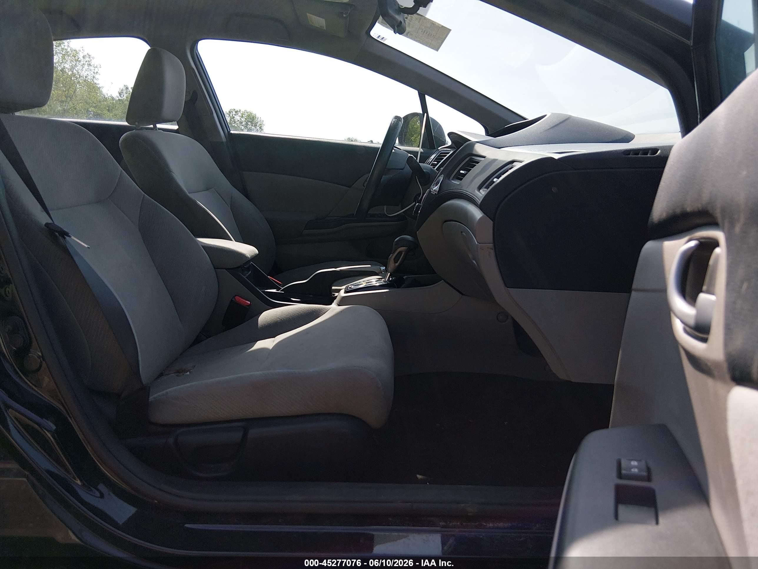 2013 Honda Civic Lx Black vin: 2HGFB2F56DH584605