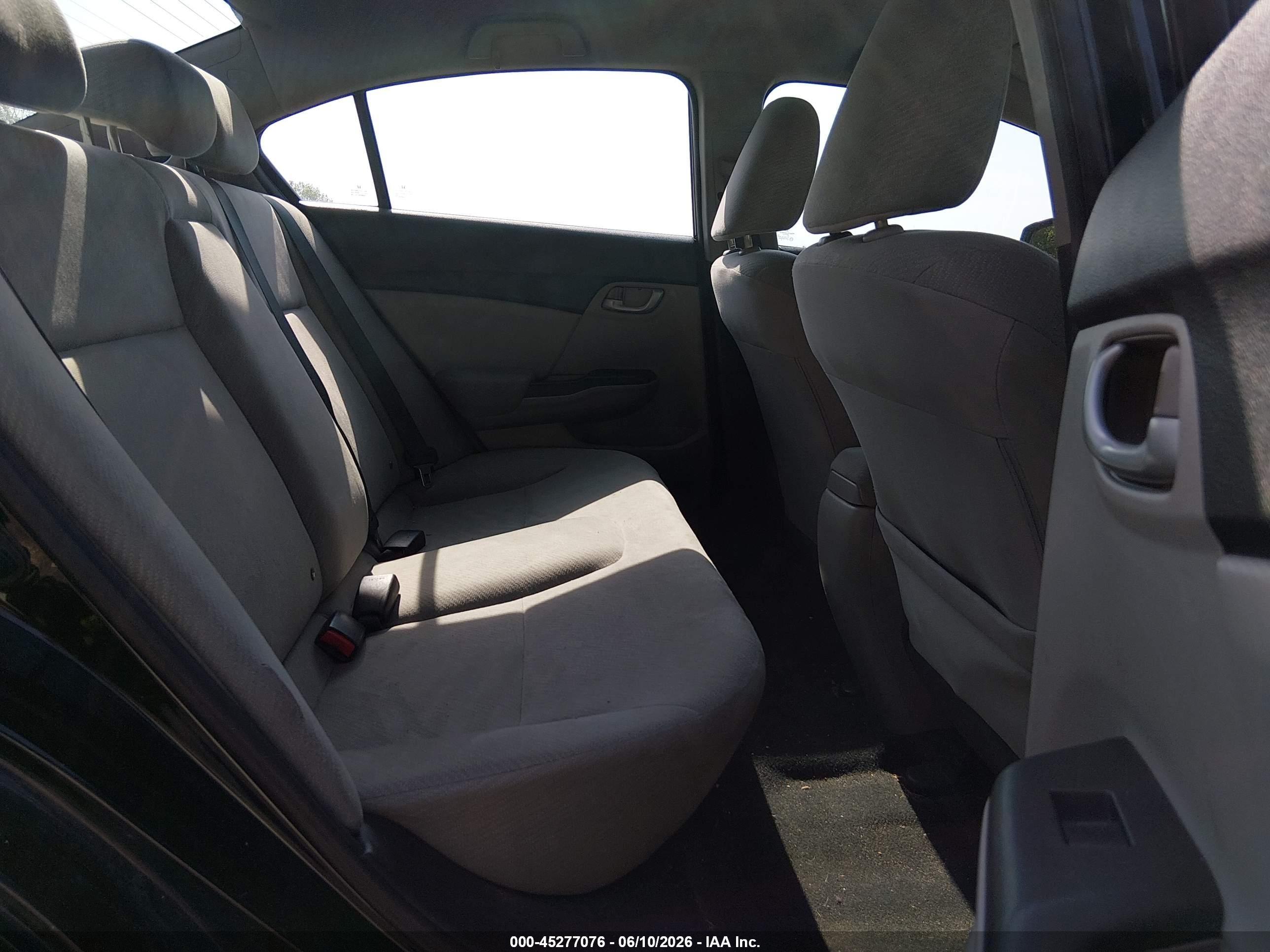 2013 Honda Civic Lx Black vin: 2HGFB2F56DH584605