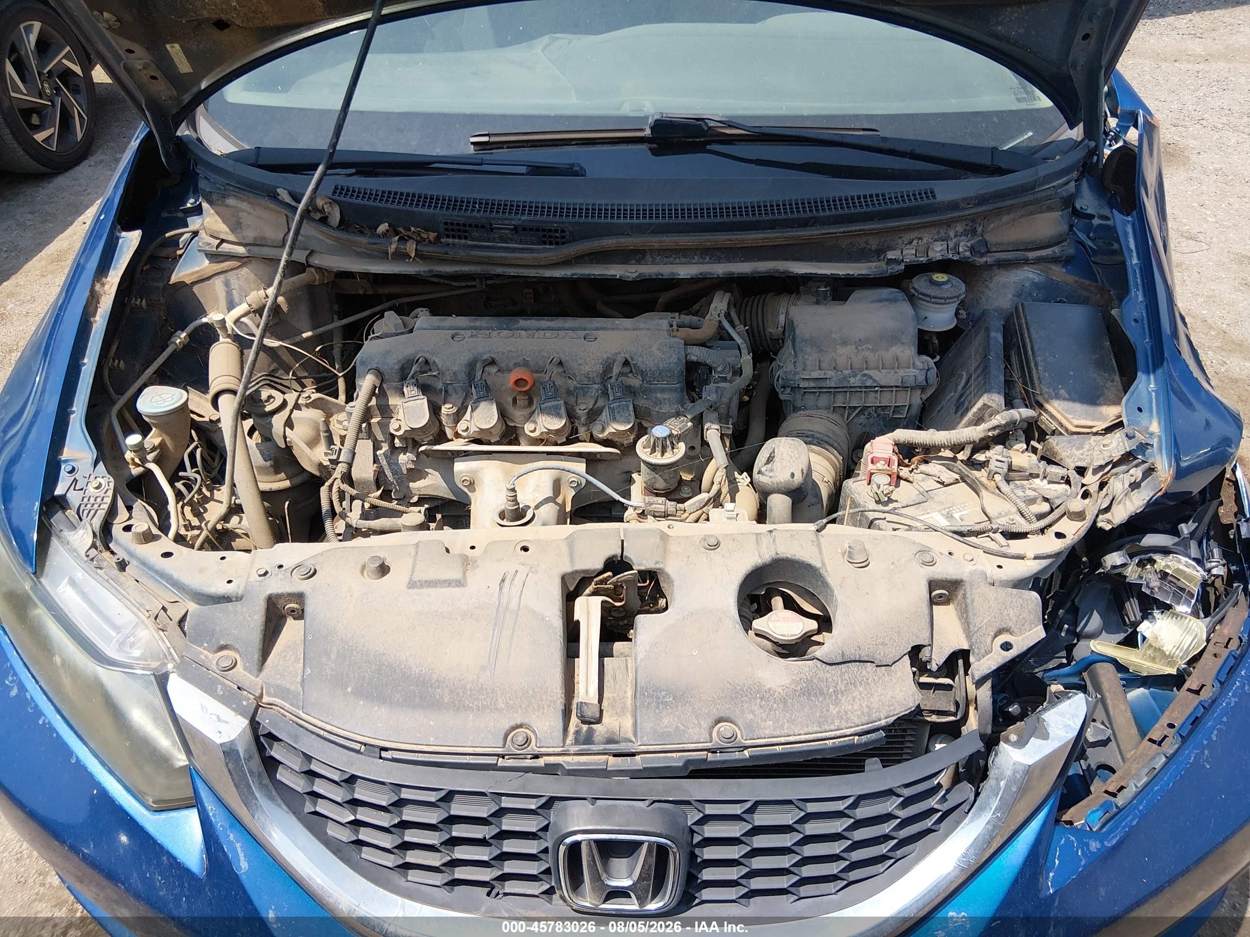 2013 Honda Civic Lx Blue vin: 2HGFB2F56DH585334
