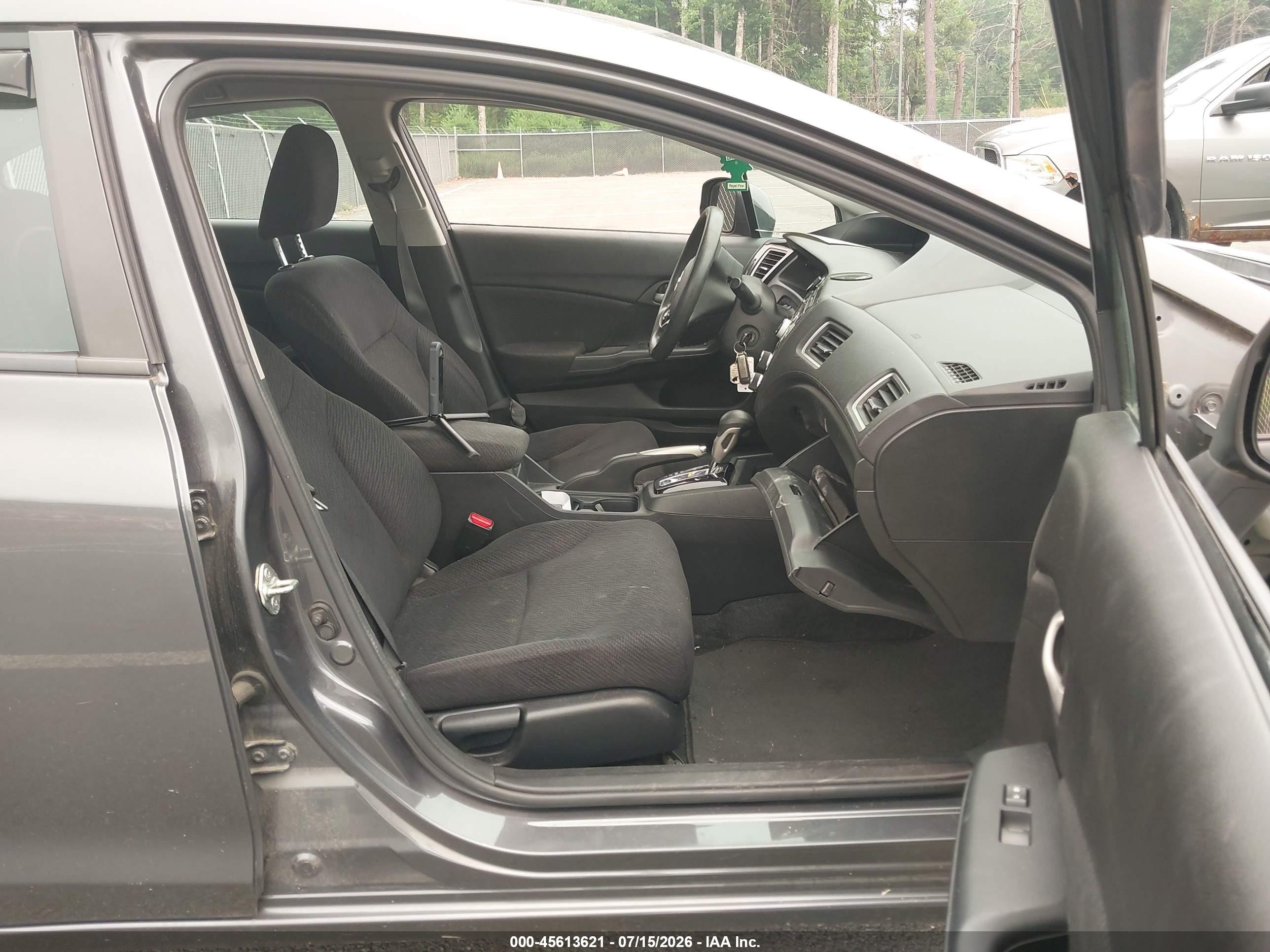 2013 Honda Civic Lx Gray vin: 2HGFB2F56DH589688