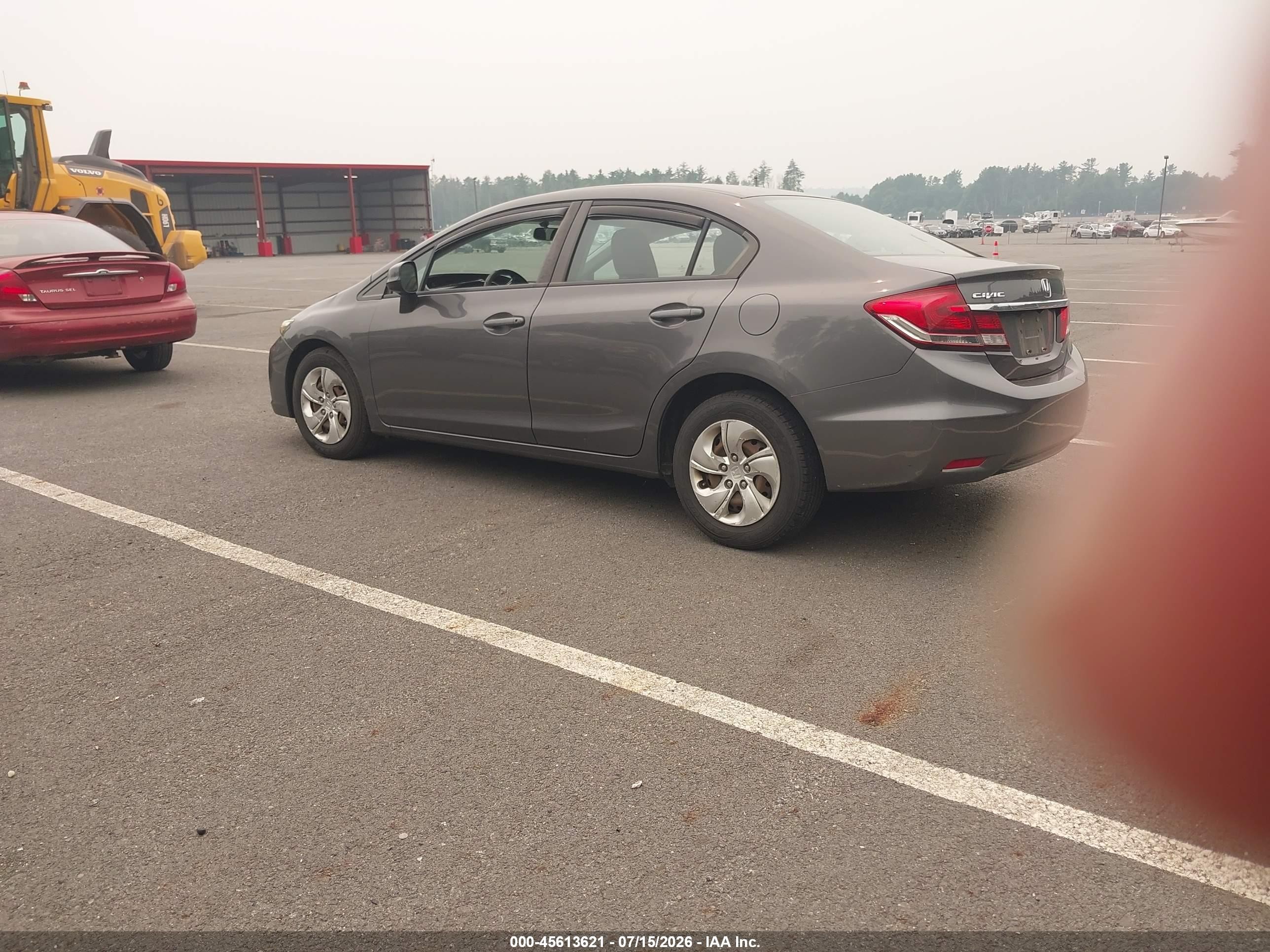 2013 Honda Civic Lx Gray vin: 2HGFB2F56DH589688