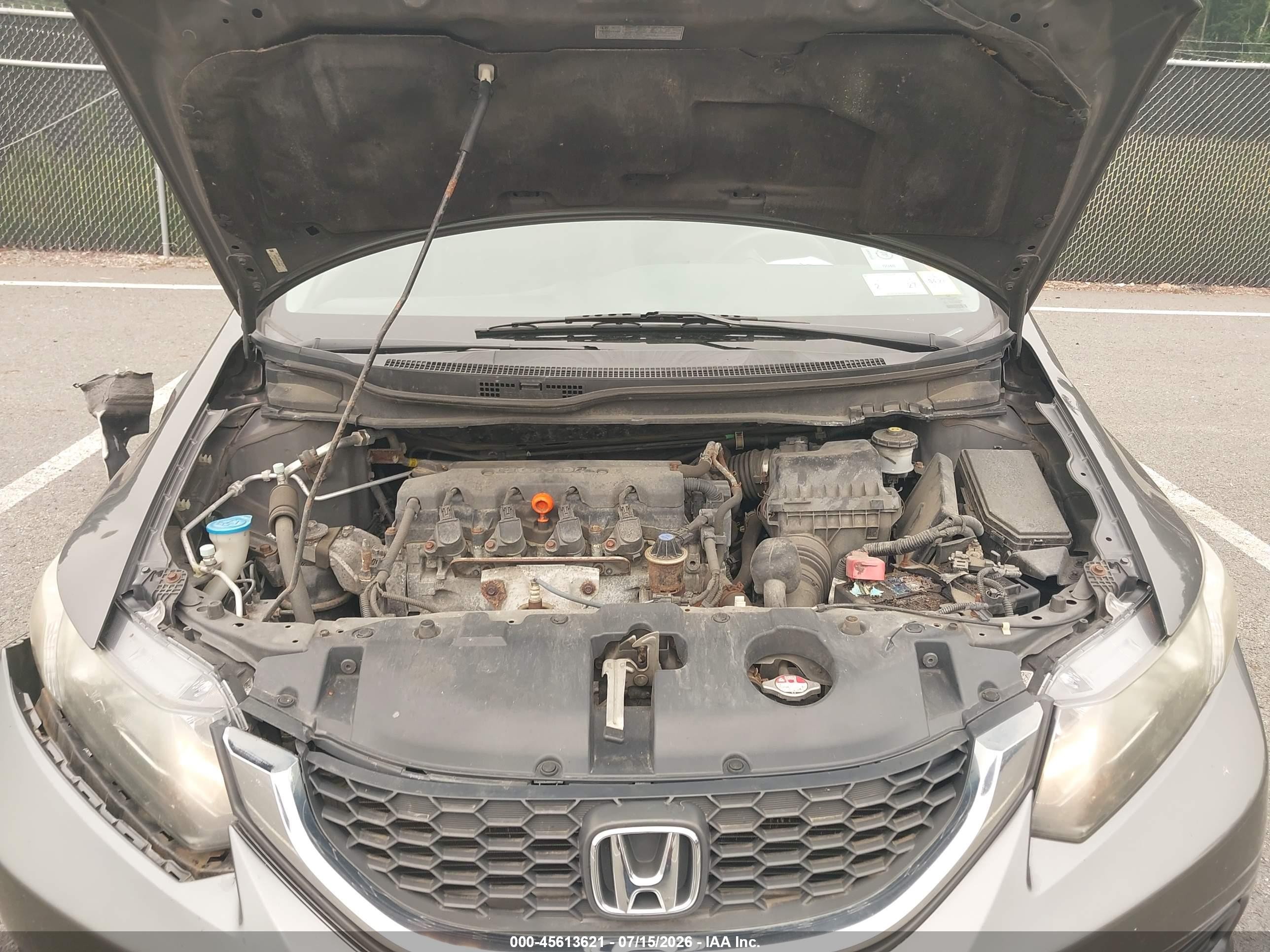 2013 Honda Civic Lx Gray vin: 2HGFB2F56DH589688