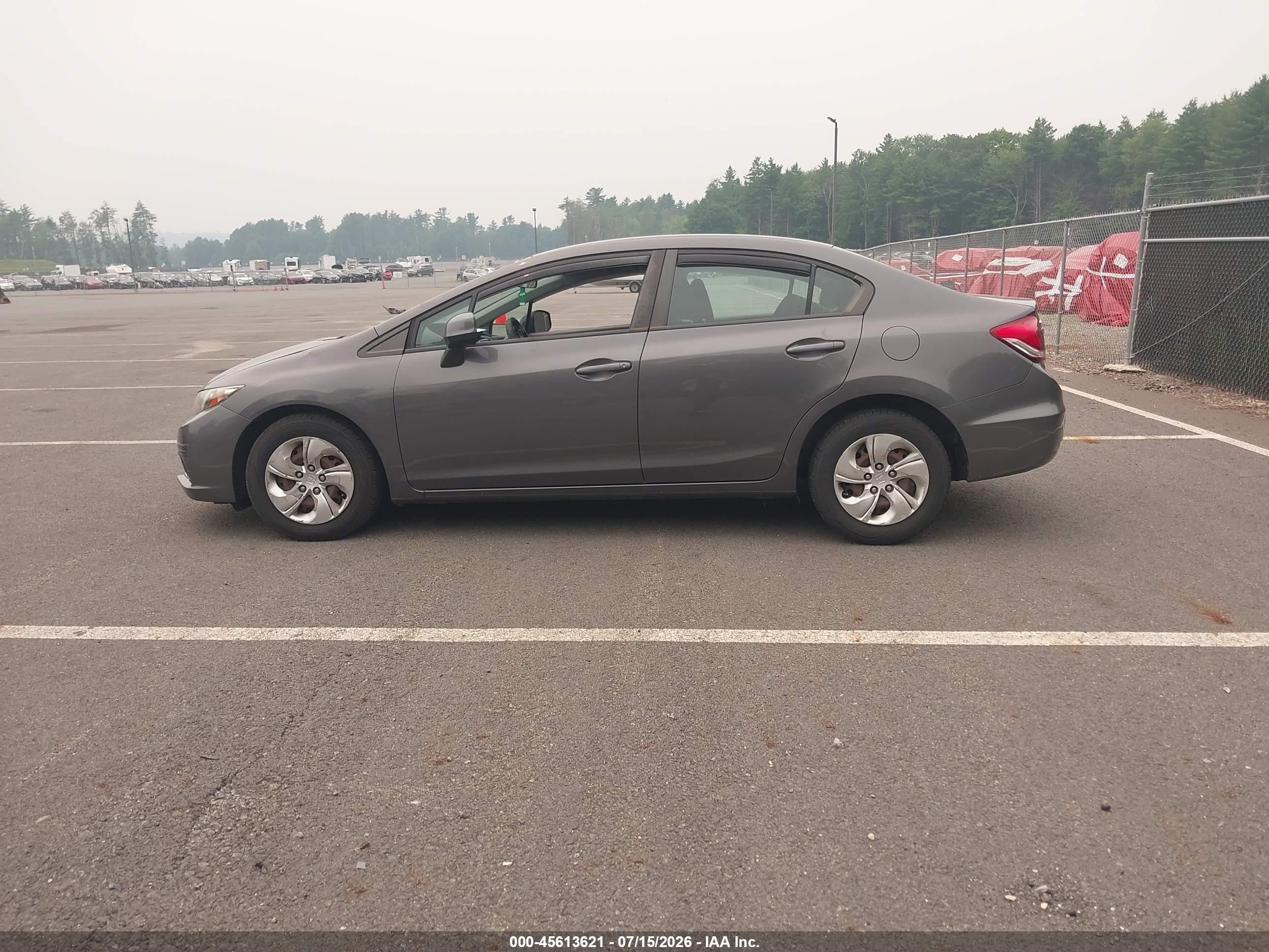 2013 Honda Civic Lx Gray vin: 2HGFB2F56DH589688