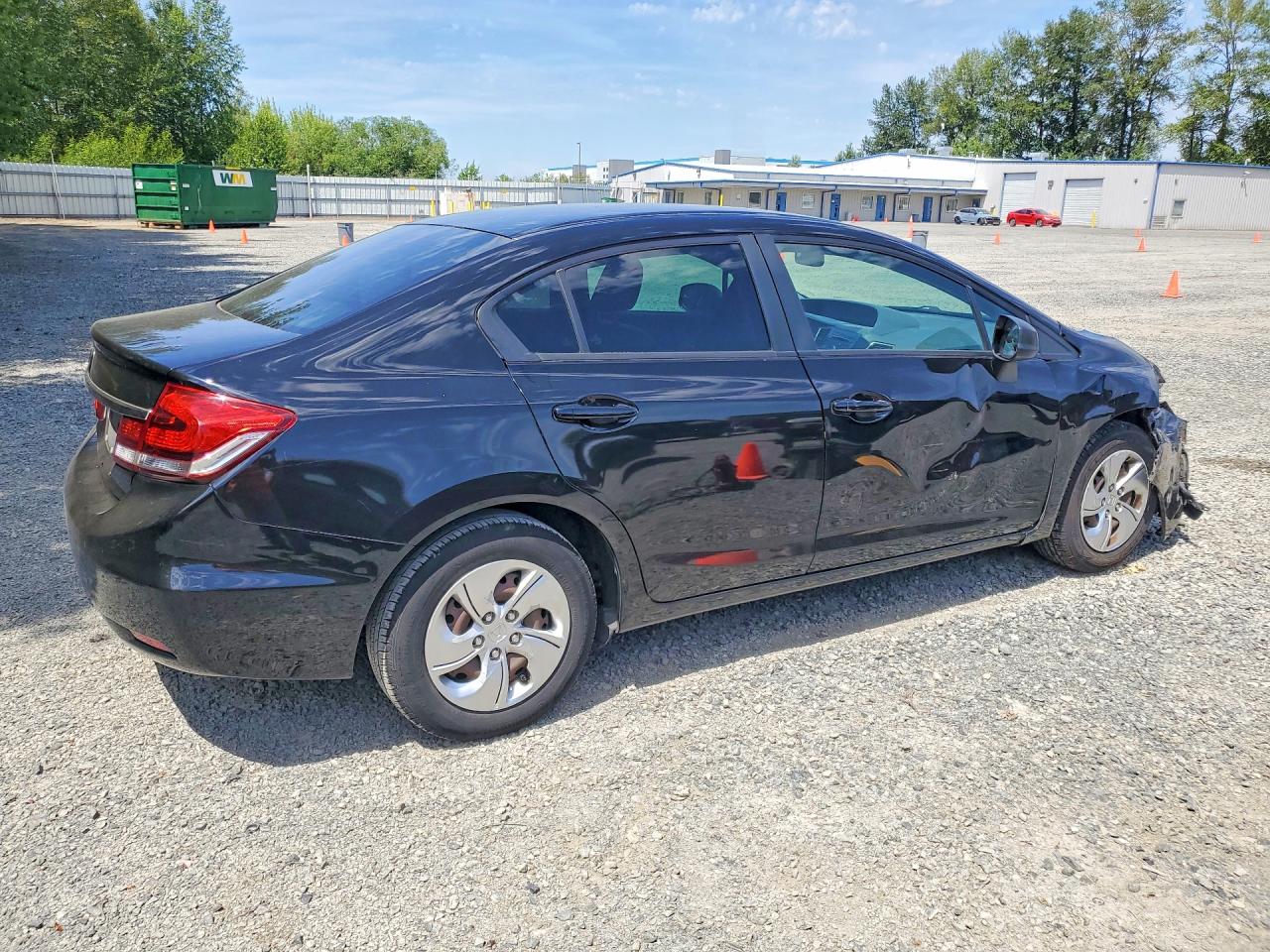 2013 Honda Civic Lx Black vin: 2HGFB2F56DH596754