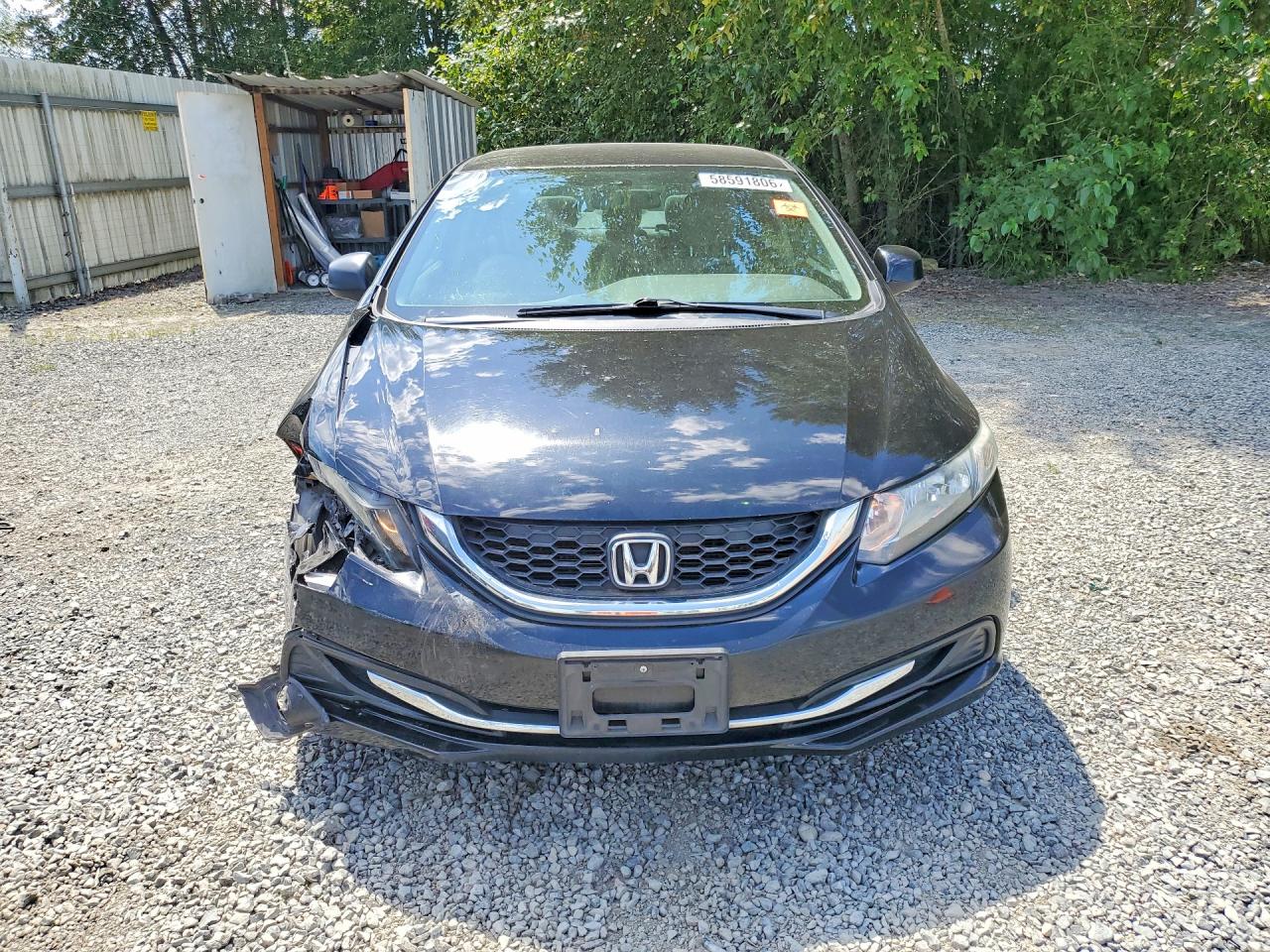 2013 Honda Civic Lx Black vin: 2HGFB2F56DH596754