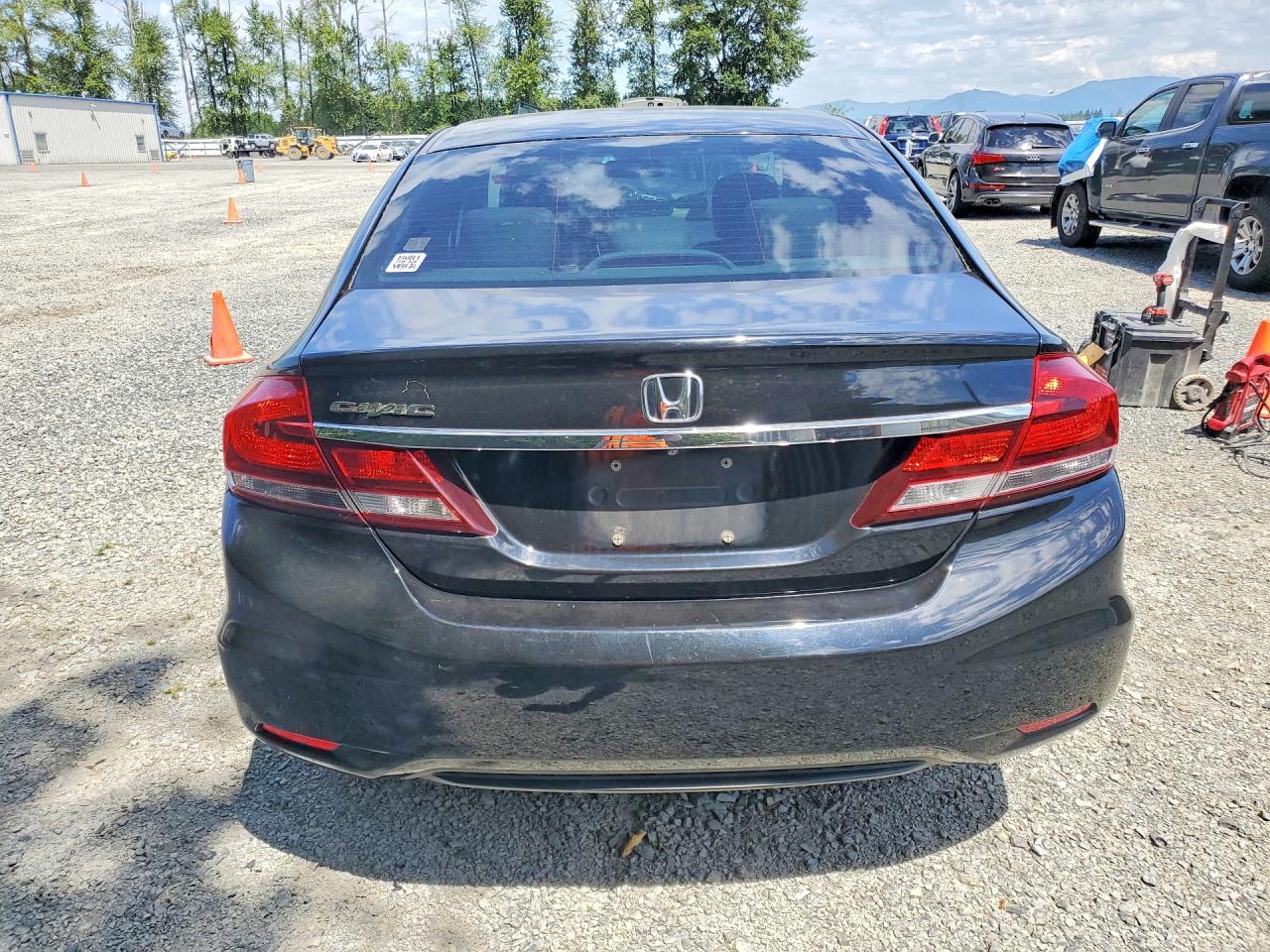 2013 Honda Civic Lx Black vin: 2HGFB2F56DH596754