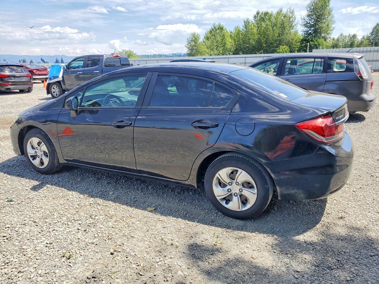 2013 Honda Civic Lx Black vin: 2HGFB2F56DH596754