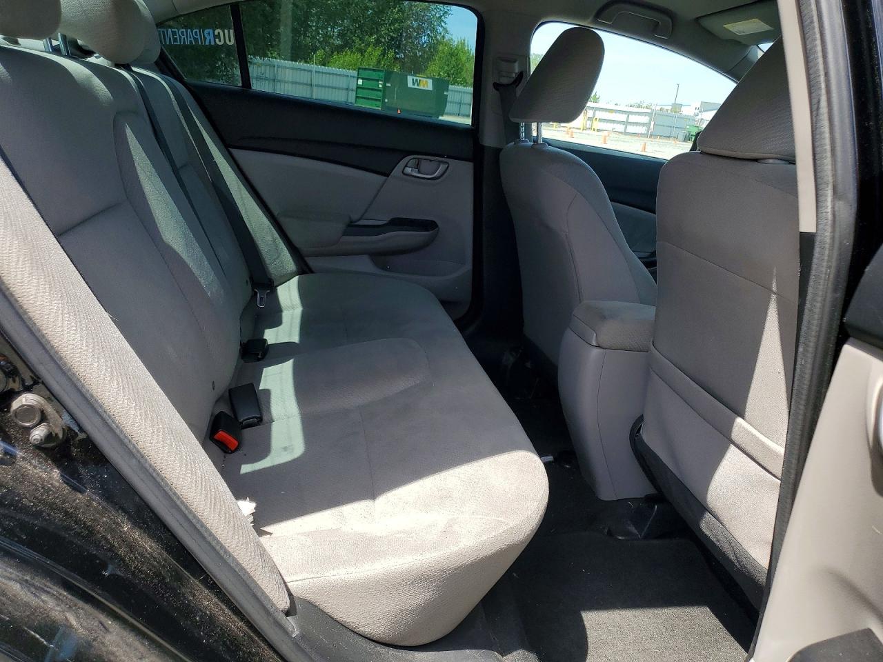 2013 Honda Civic Lx Black vin: 2HGFB2F56DH596754