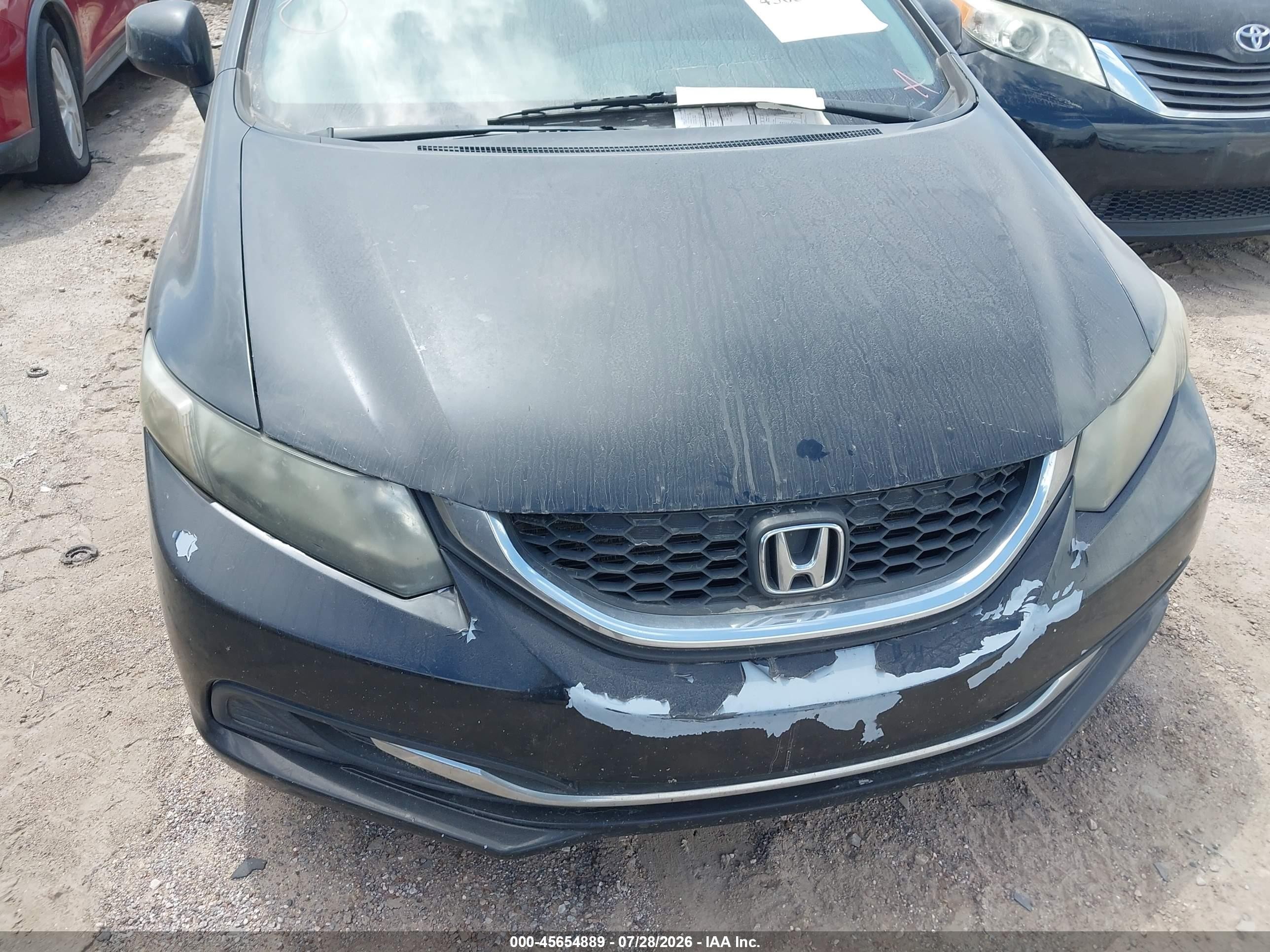 2013 Honda Civic Lx Черный vin: 2HGFB2F56DH597709