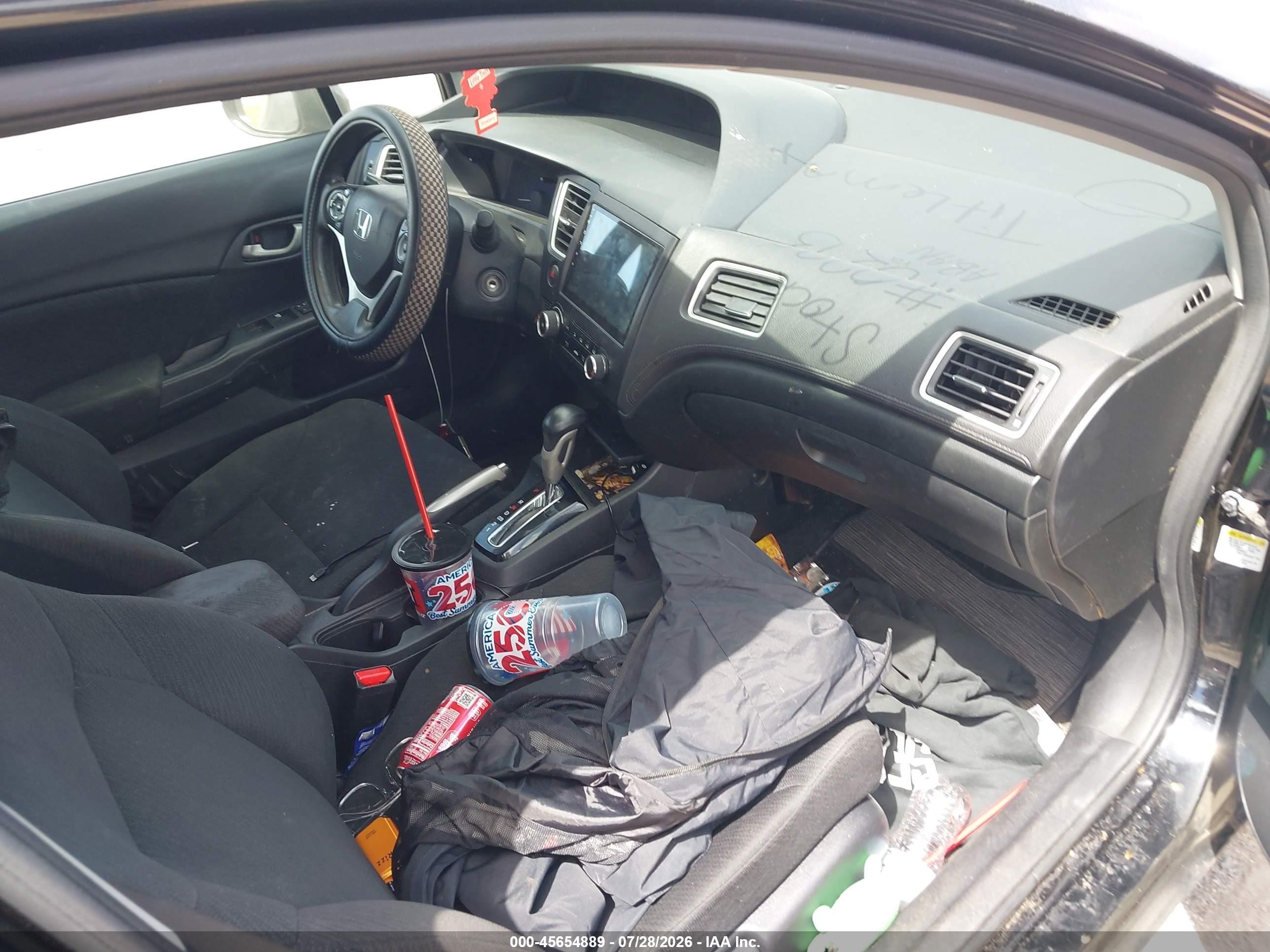 2013 Honda Civic Lx Черный vin: 2HGFB2F56DH597709