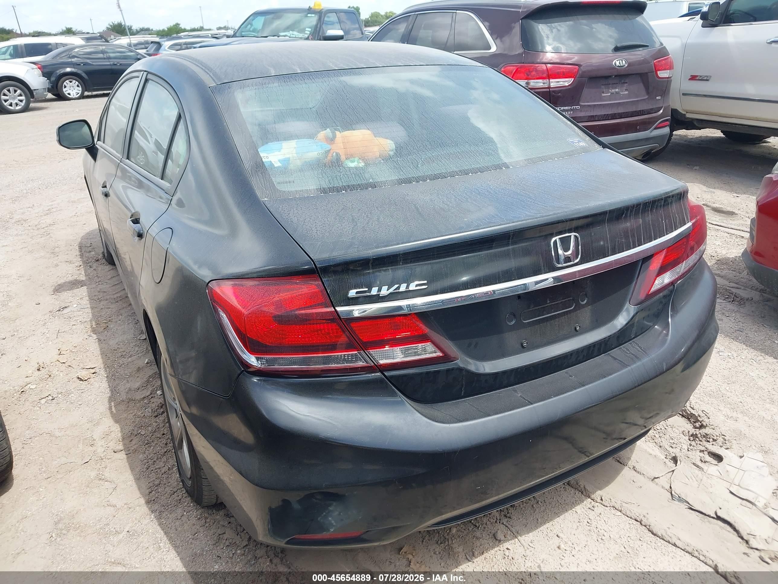 2013 Honda Civic Lx Черный vin: 2HGFB2F56DH597709