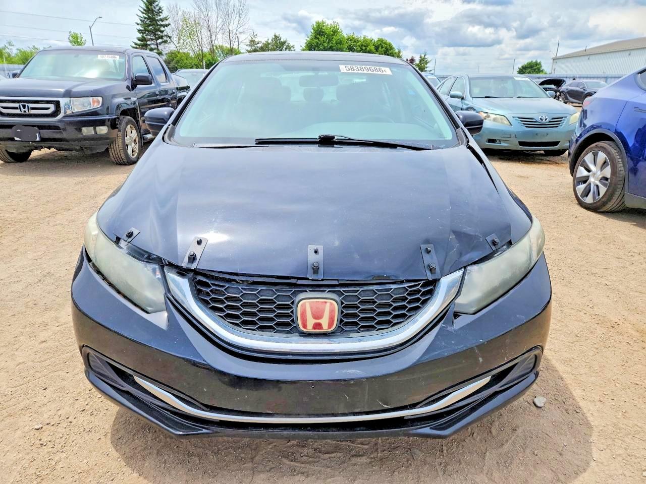 2014 Honda Civic Lx Black vin: 2HGFB2F56EH012645