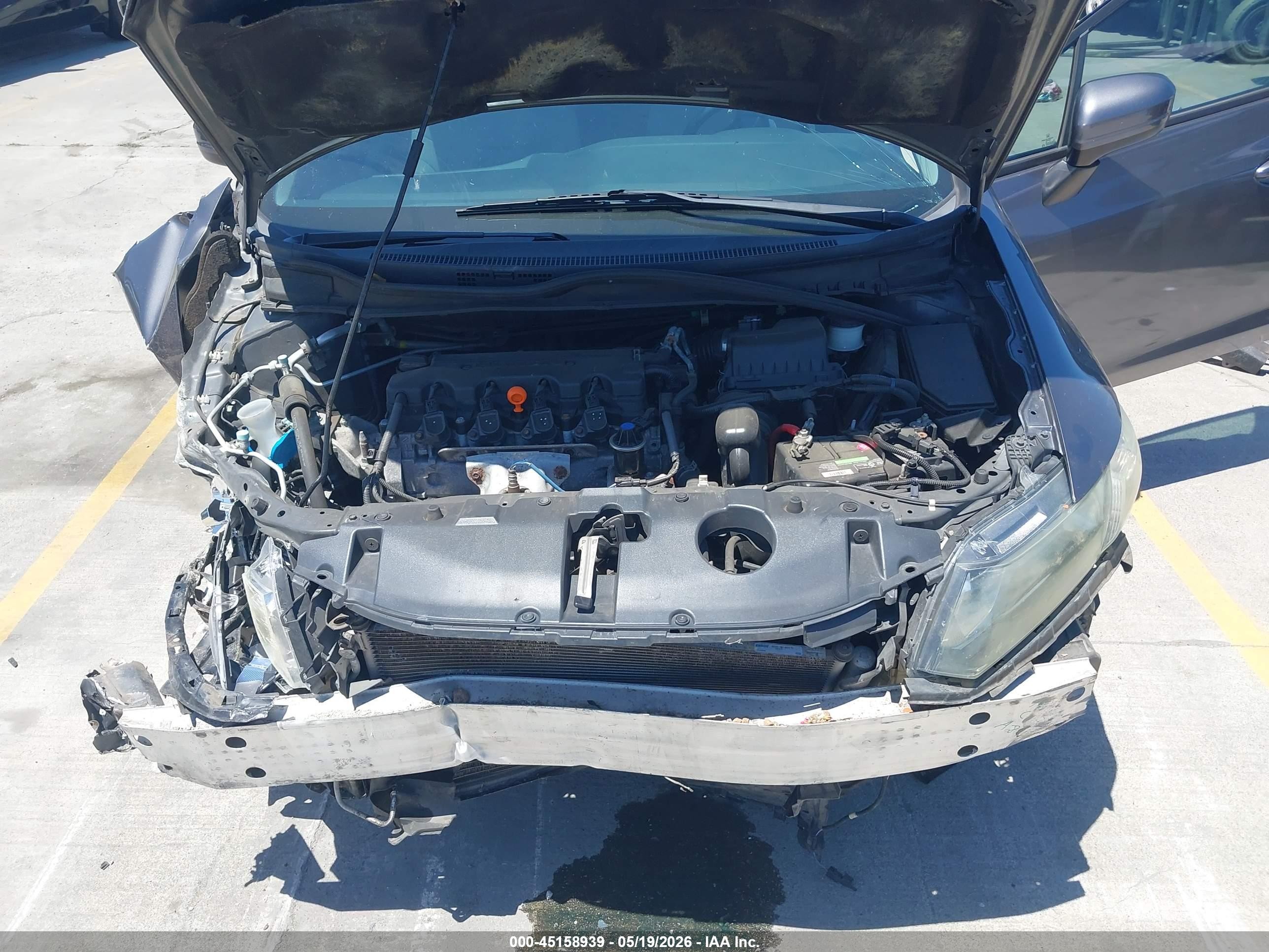 2014 Honda Civic Lx Gray vin: 2HGFB2F56EH504379