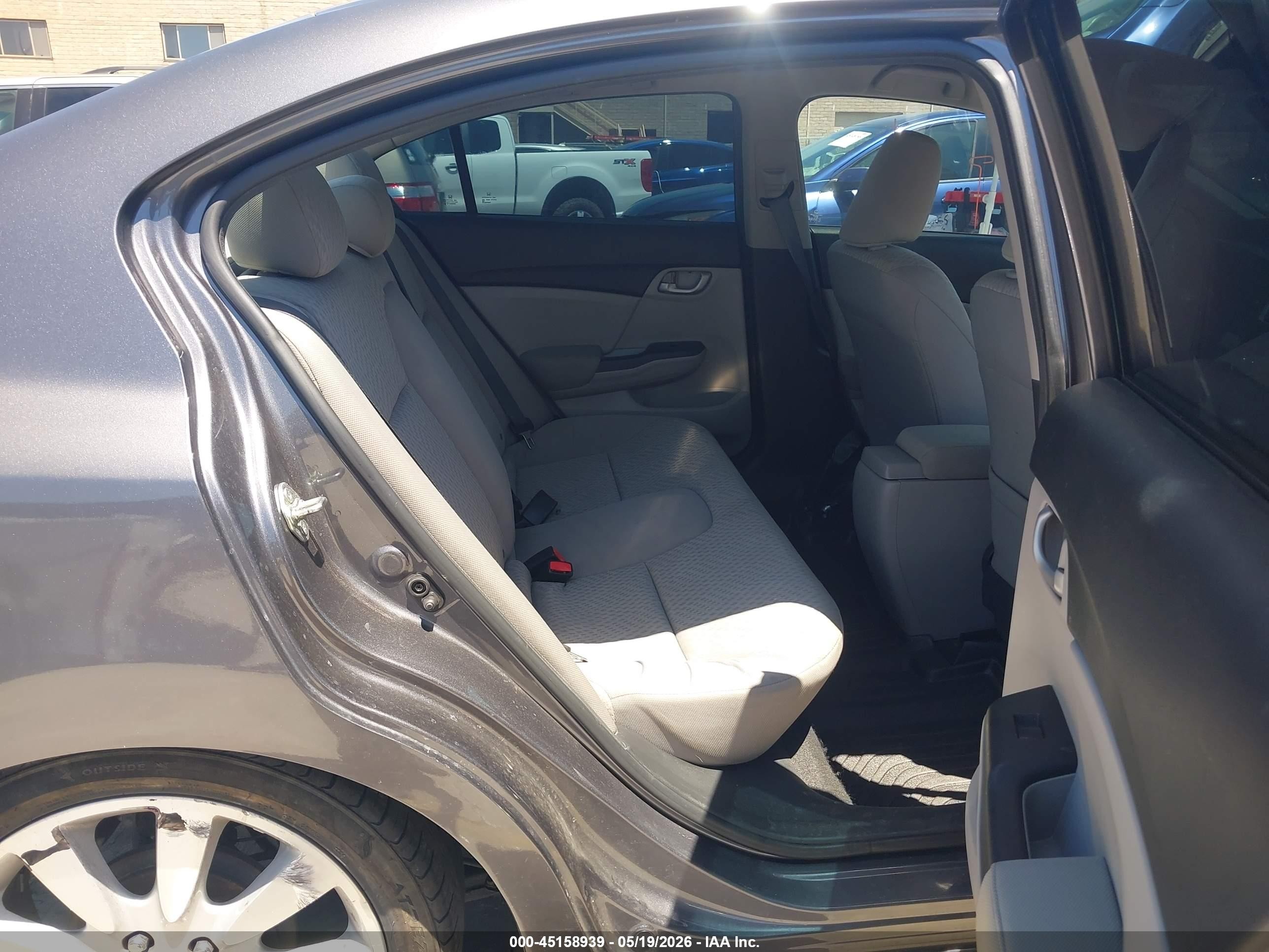 2014 Honda Civic Lx Gray vin: 2HGFB2F56EH504379