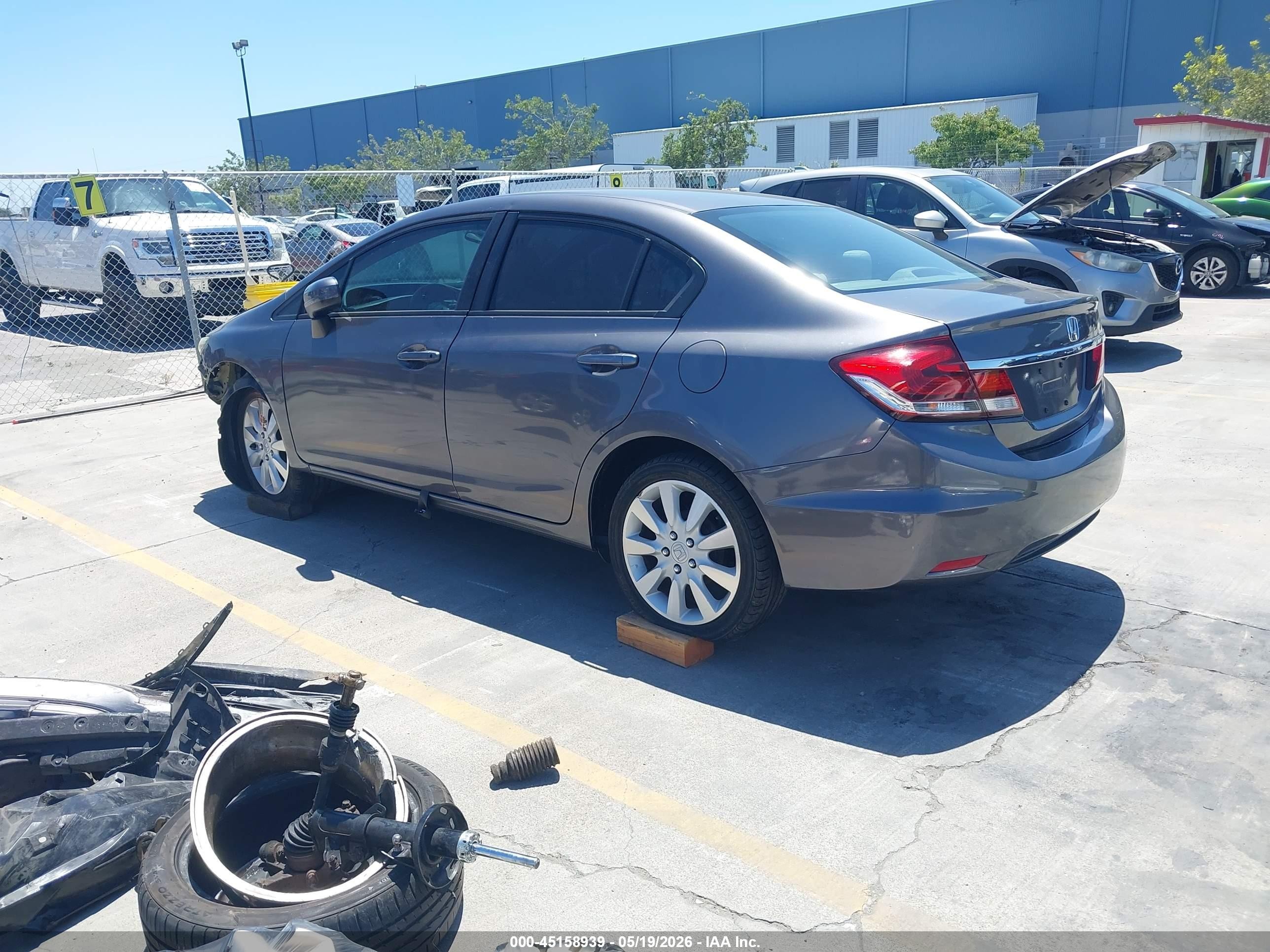 2014 Honda Civic Lx Gray vin: 2HGFB2F56EH504379