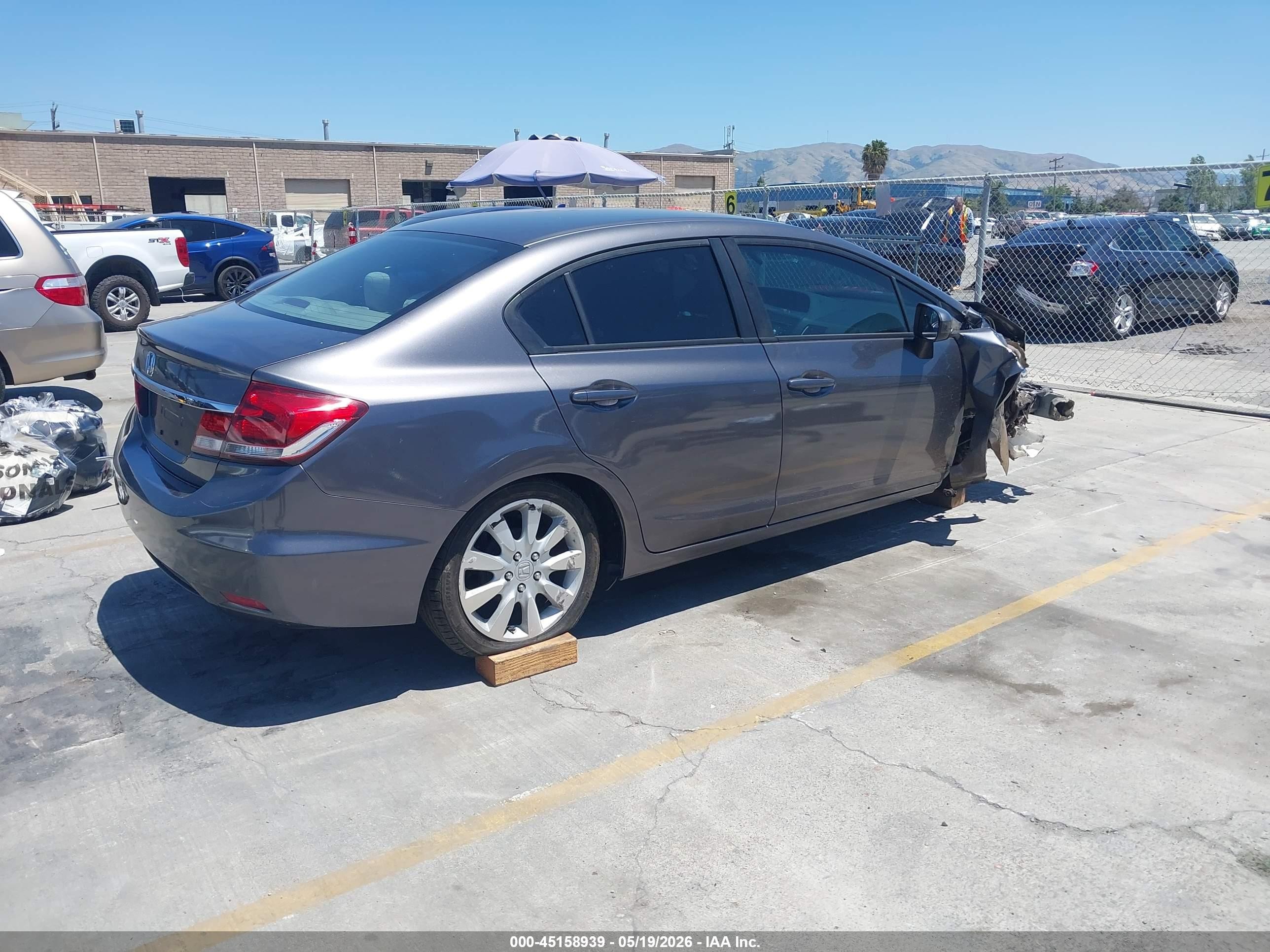 2014 Honda Civic Lx Gray vin: 2HGFB2F56EH504379