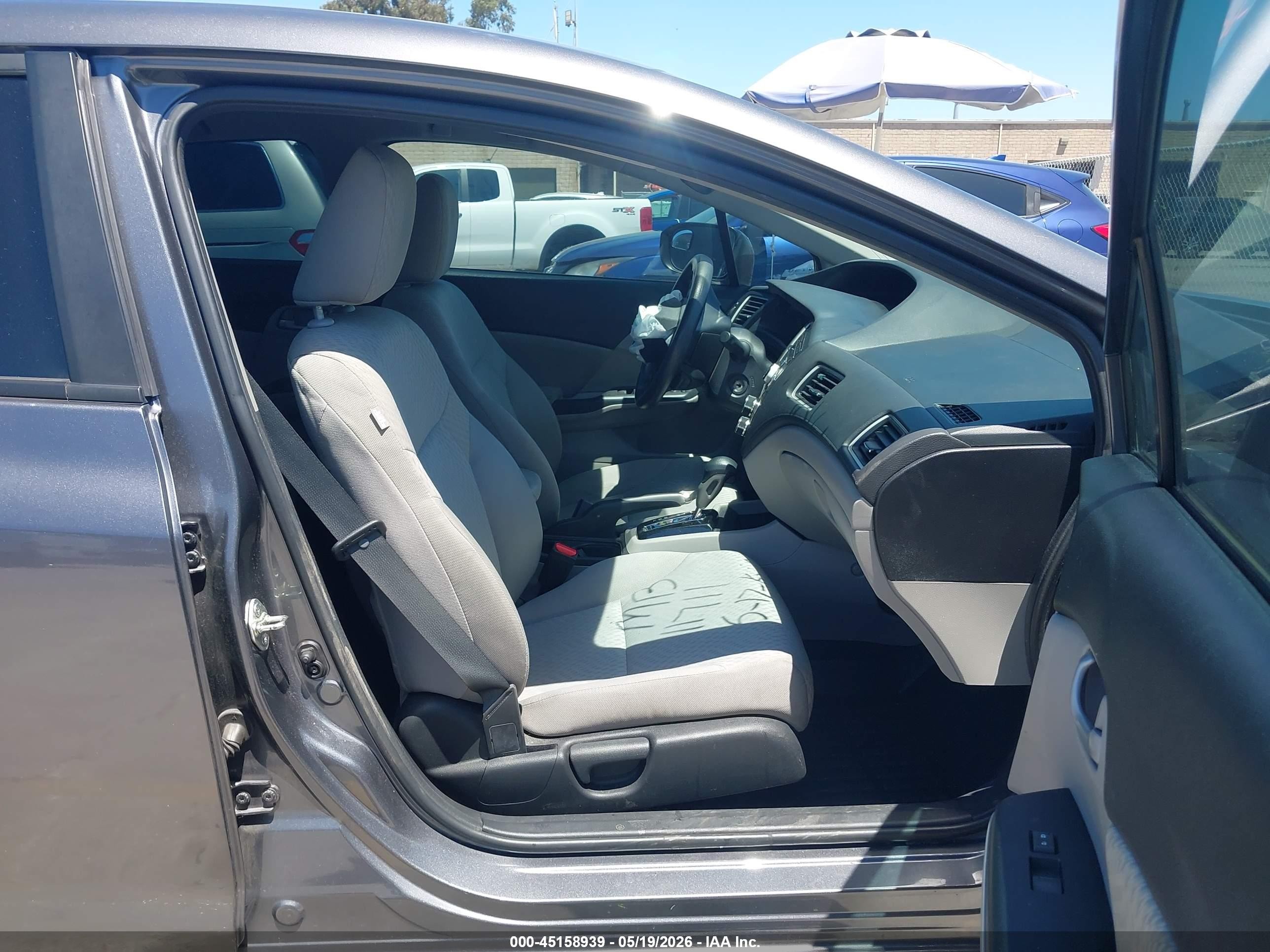 2014 Honda Civic Lx Gray vin: 2HGFB2F56EH504379