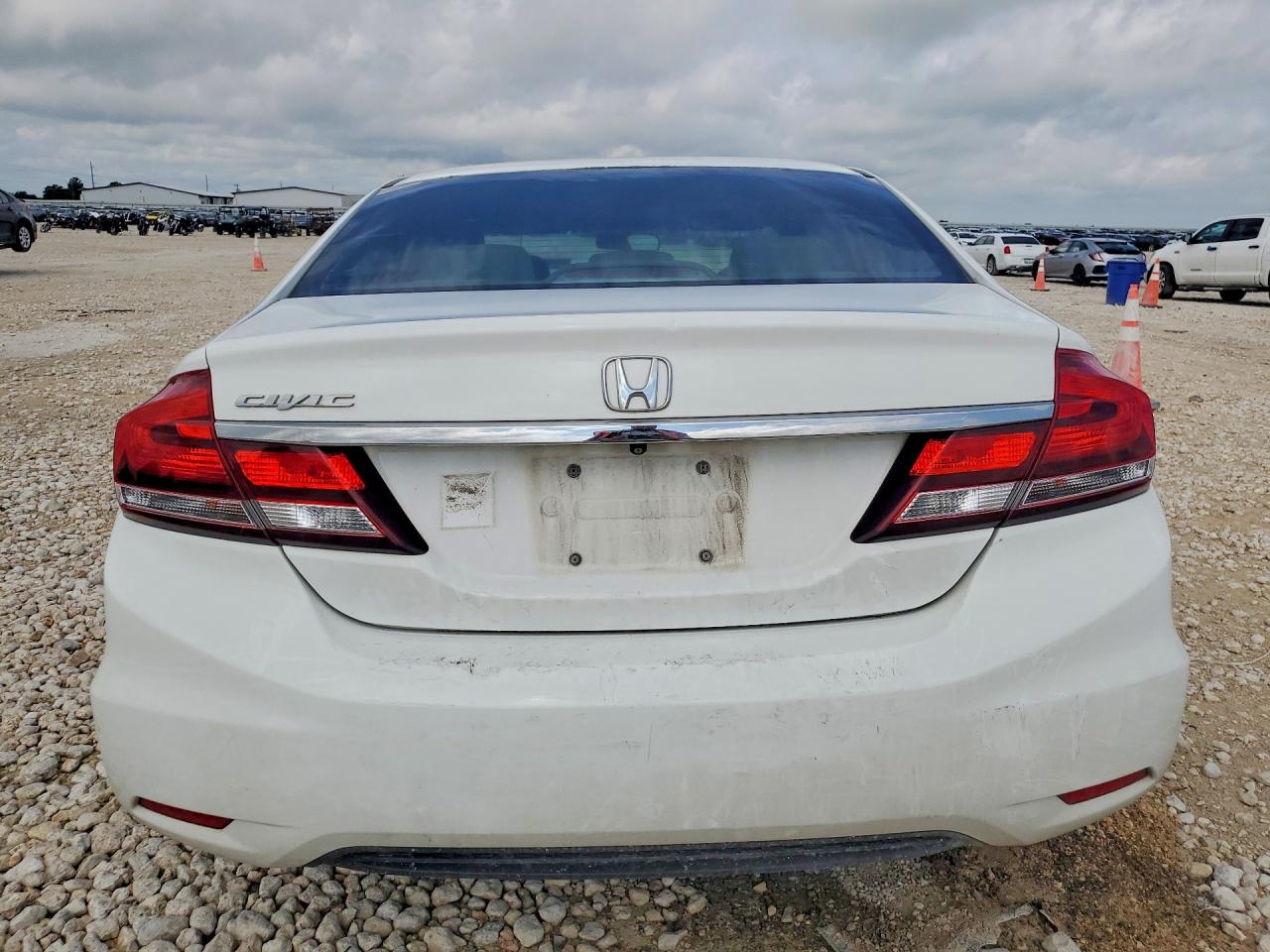 2014 Honda Civic Lx White vin: 2HGFB2F56EH510179