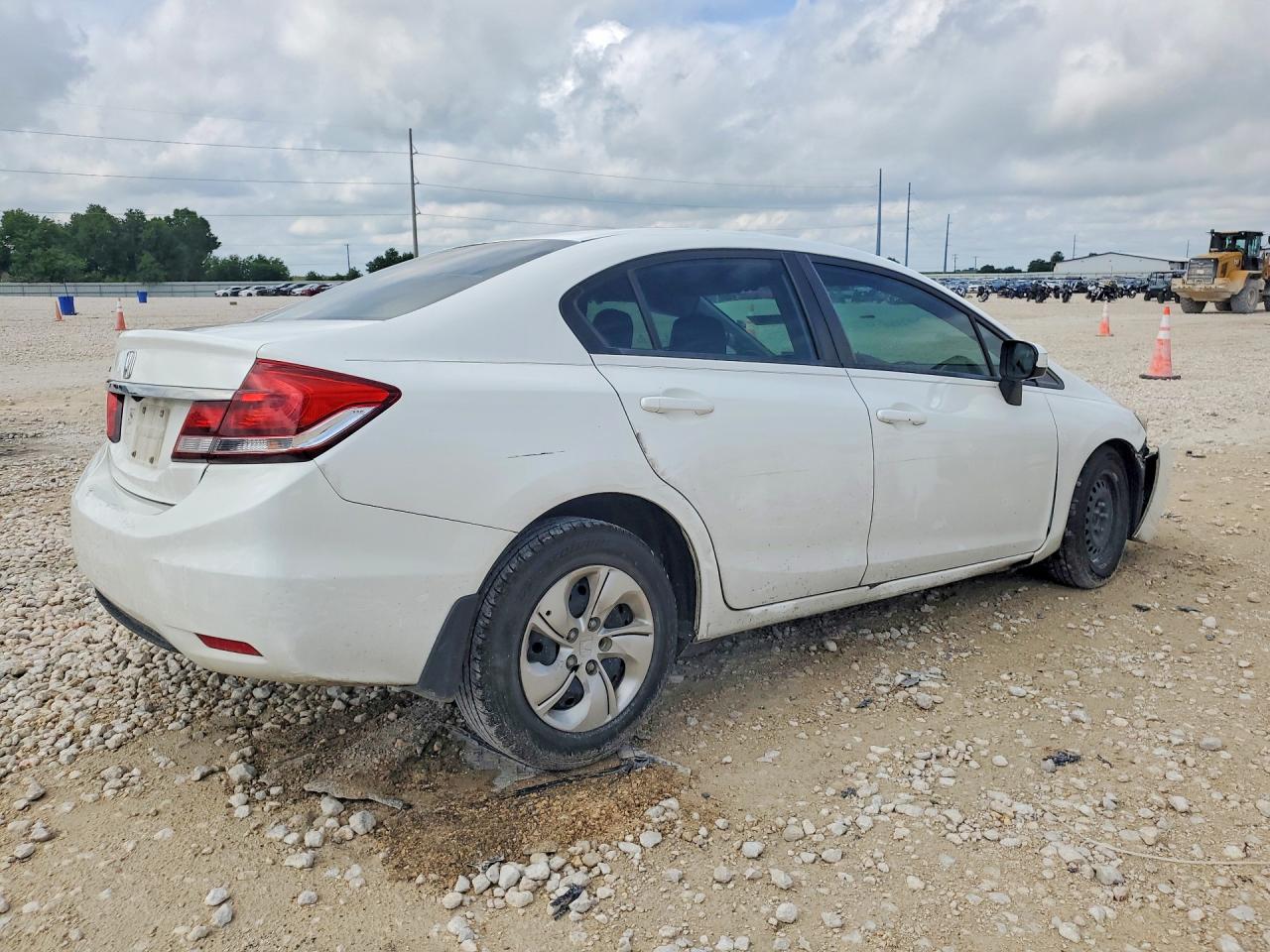 2014 Honda Civic Lx White vin: 2HGFB2F56EH510179