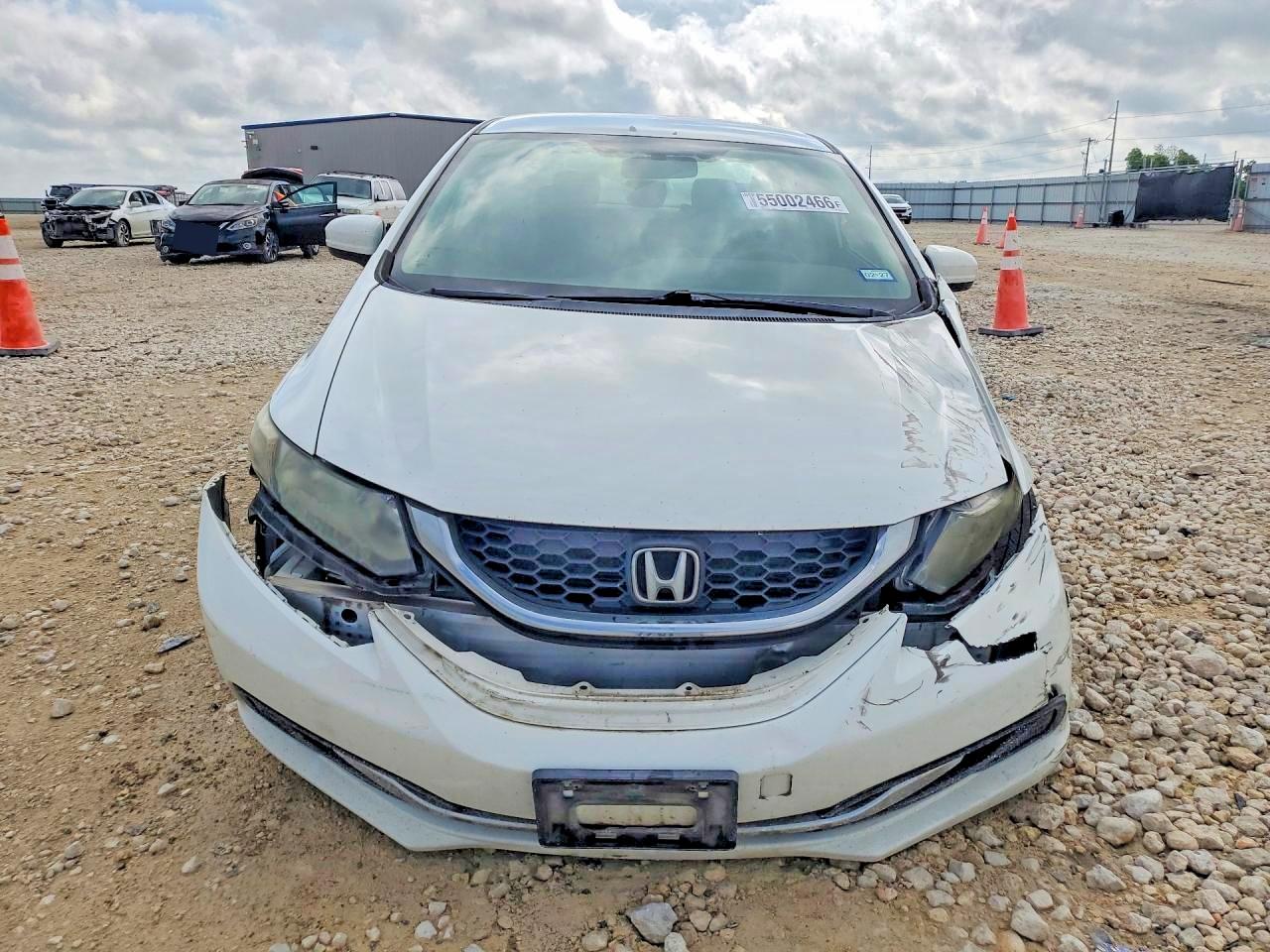 2014 Honda Civic Lx White vin: 2HGFB2F56EH510179