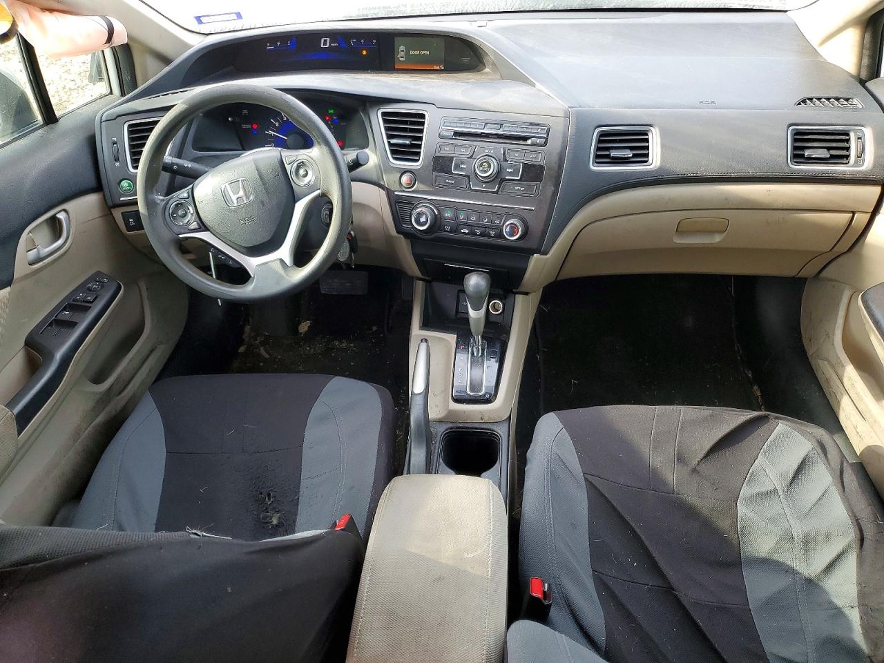 2014 Honda Civic Lx White vin: 2HGFB2F56EH510179