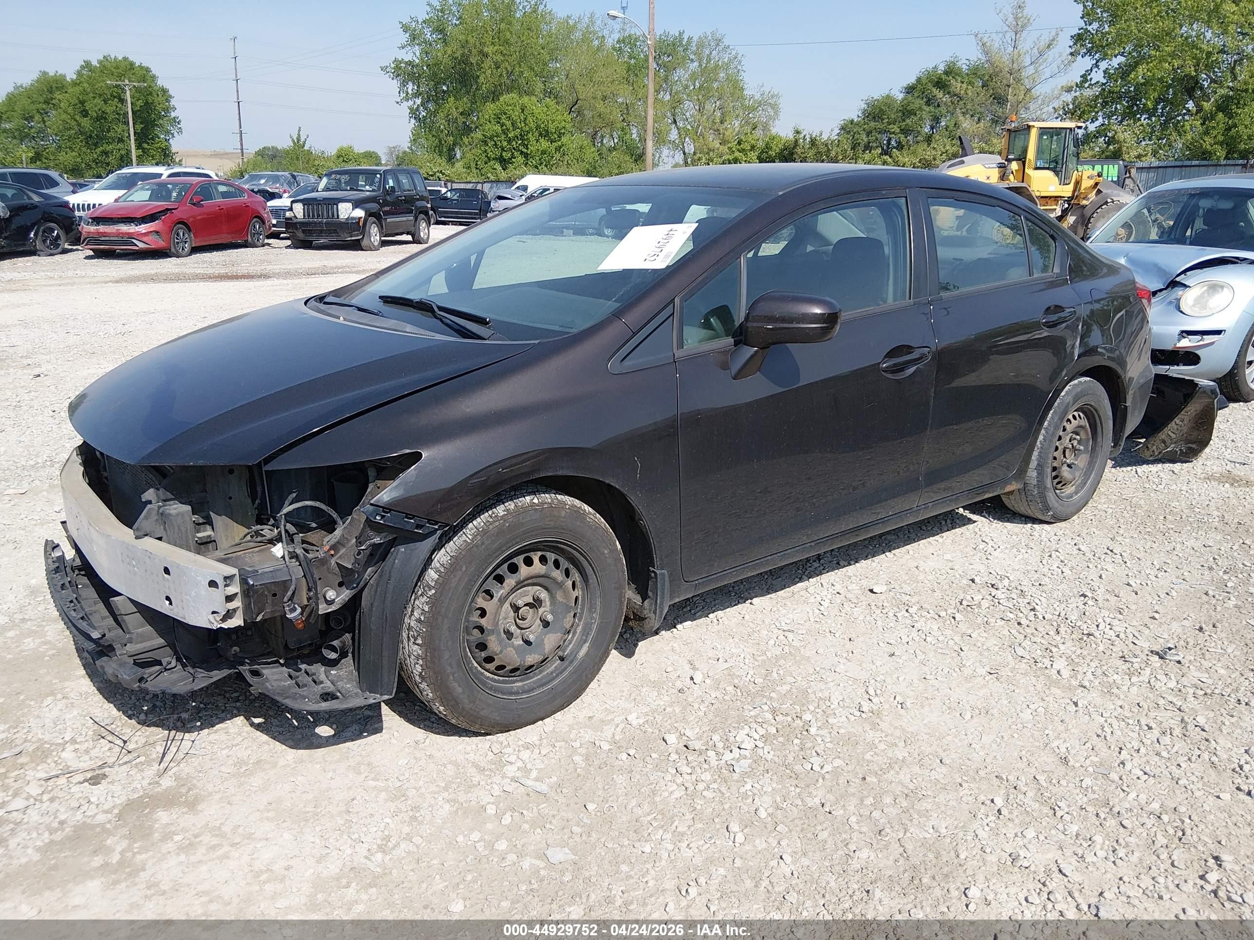 2014 Honda Civic Lx Black vin: 2HGFB2F56EH510392