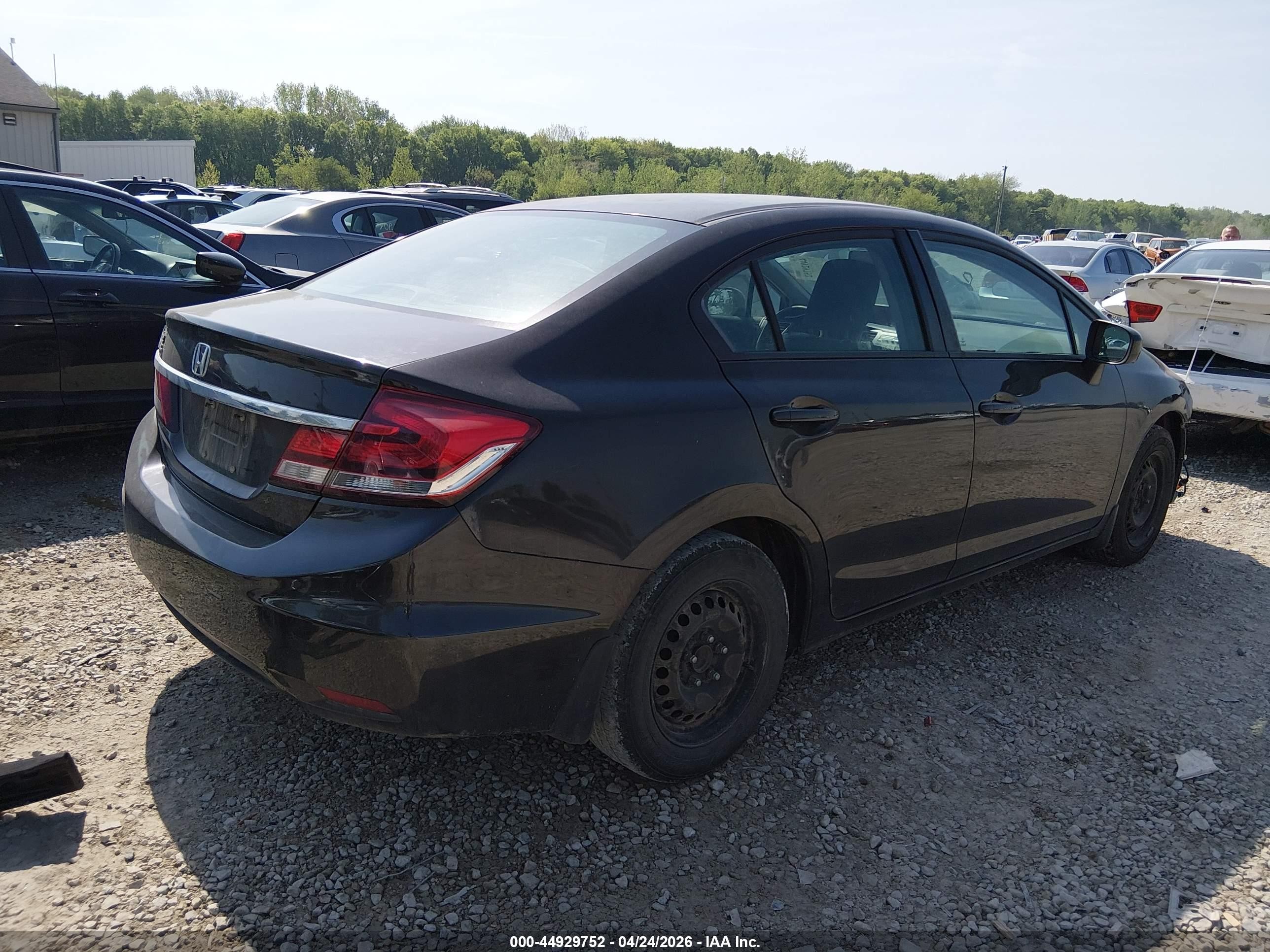 2014 Honda Civic Lx Black vin: 2HGFB2F56EH510392
