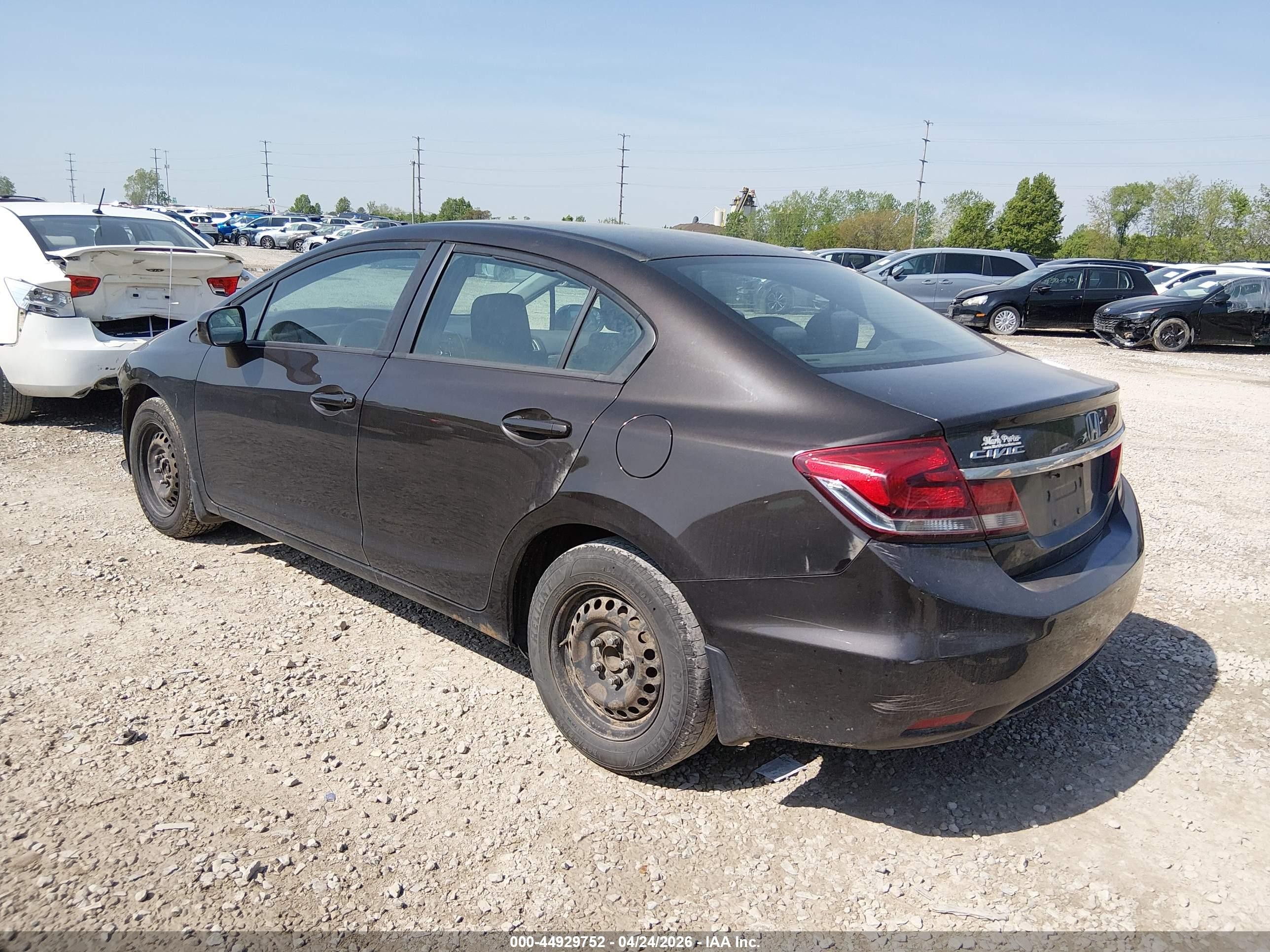2014 Honda Civic Lx Black vin: 2HGFB2F56EH510392