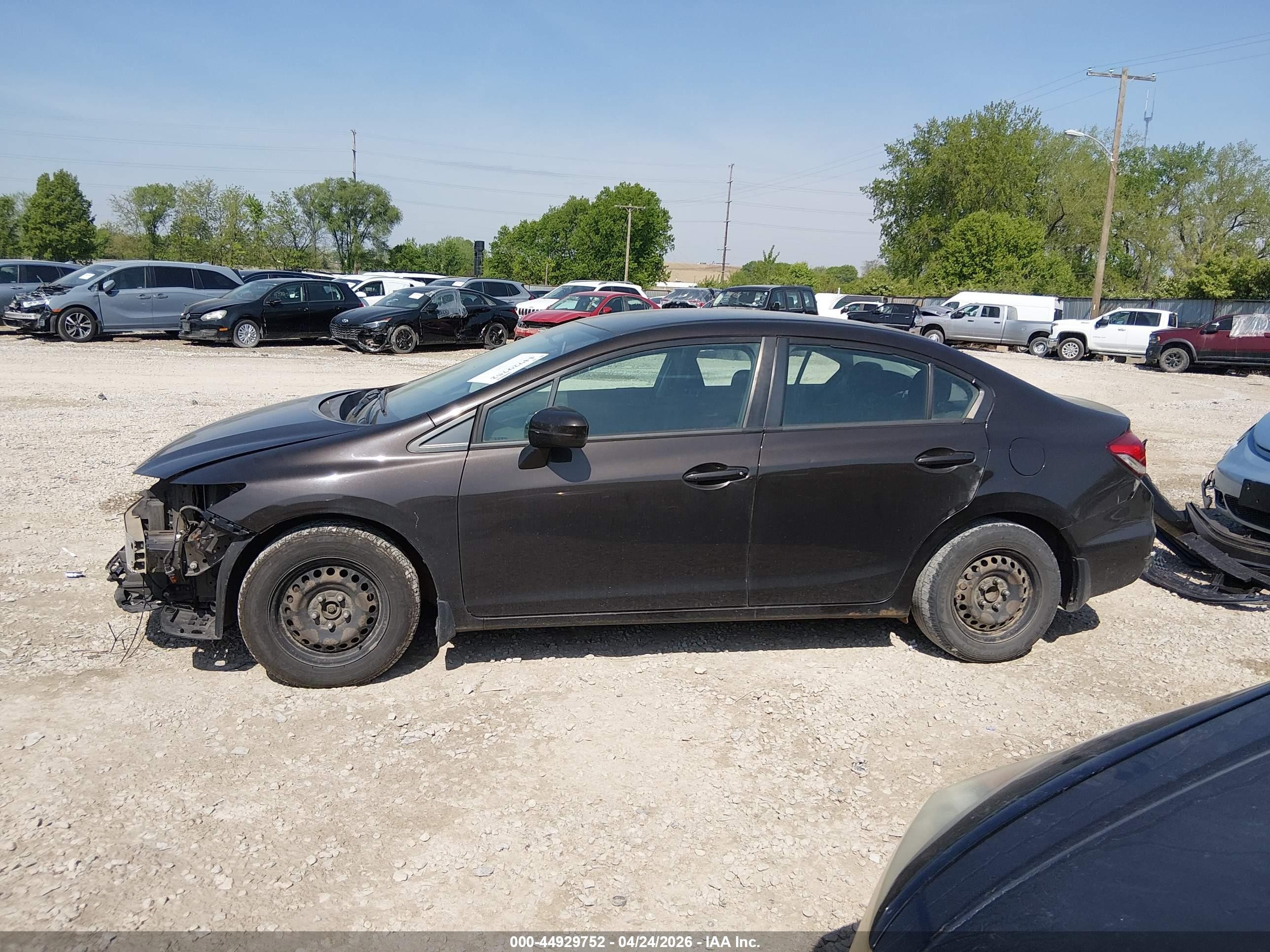 2014 Honda Civic Lx Black vin: 2HGFB2F56EH510392