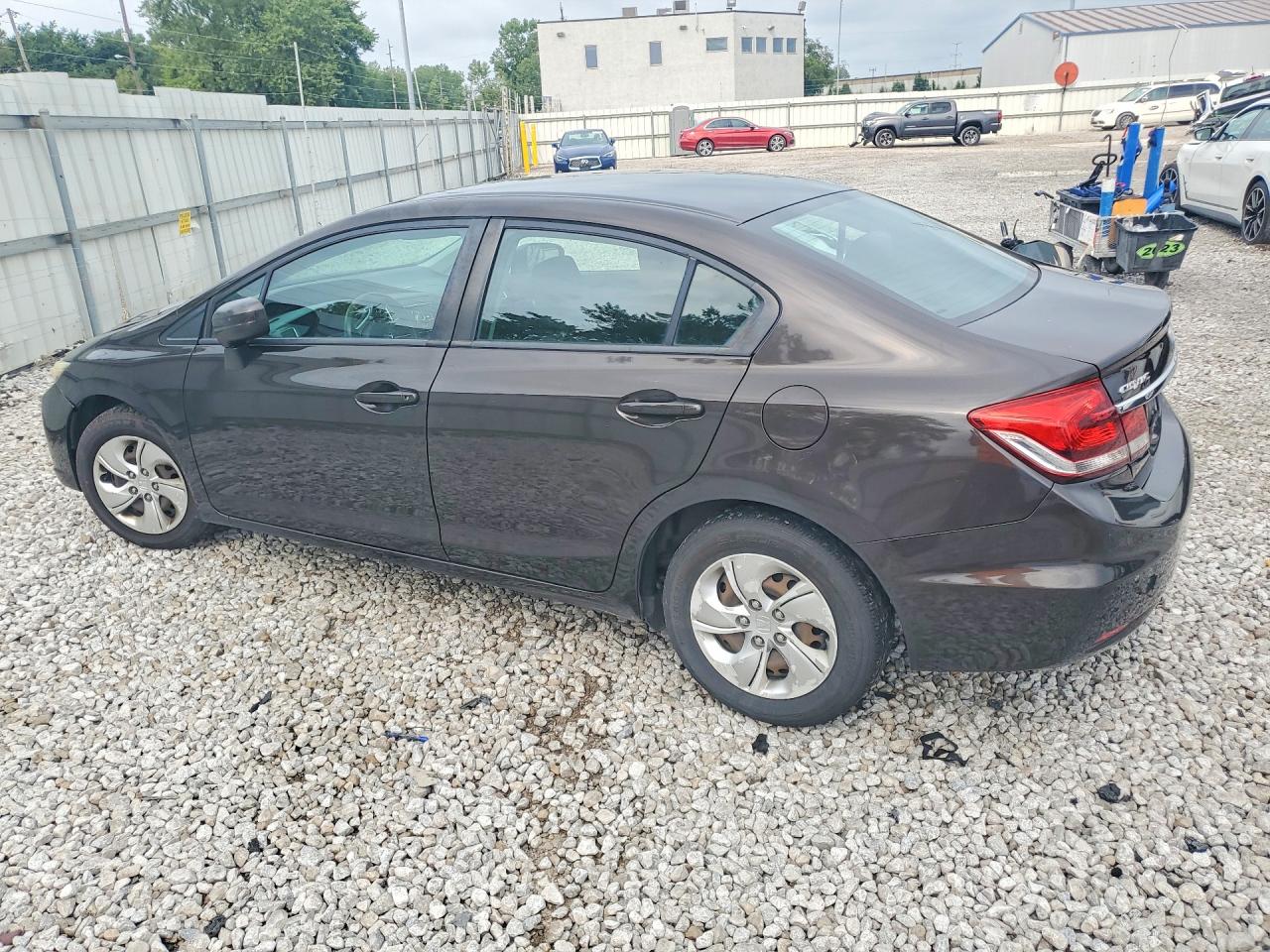 2014 Honda Civic Lx Brown vin: 2HGFB2F56EH511218
