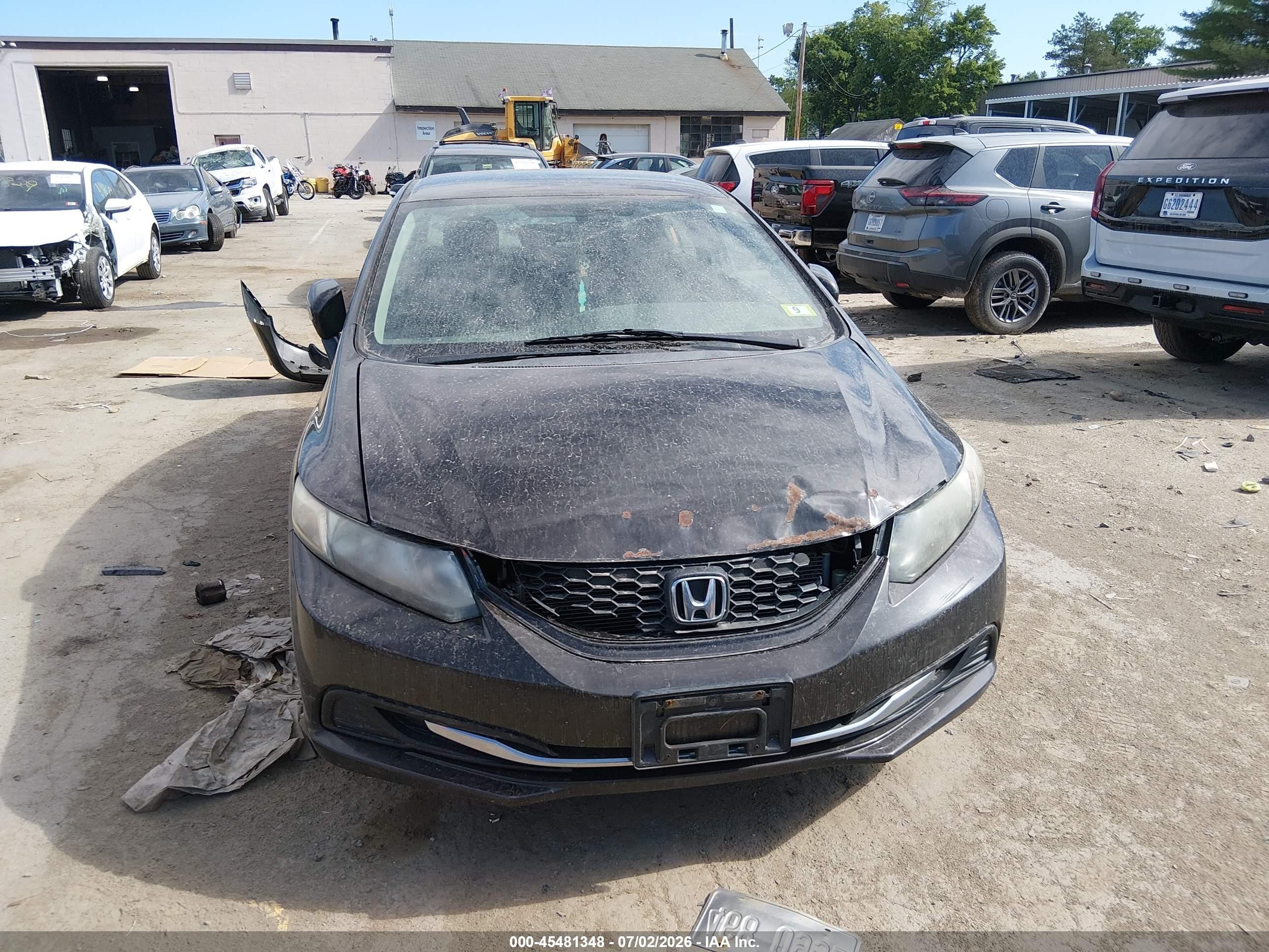 2014 Honda Civic Lx Коричневый vin: 2HGFB2F56EH520792