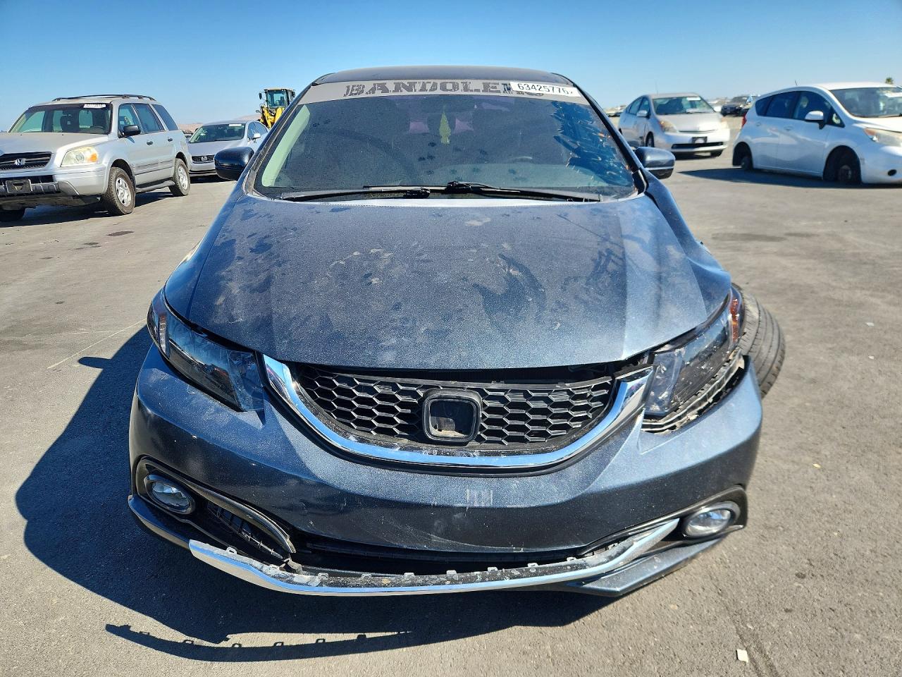 2014 Honda Civic Lx Gray vin: 2HGFB2F56EH525636