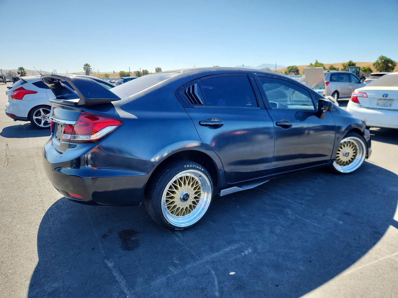 2014 Honda Civic Lx Gray vin: 2HGFB2F56EH525636