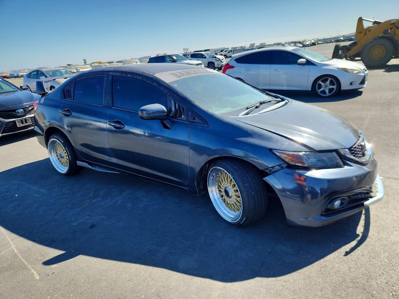 2014 Honda Civic Lx Gray vin: 2HGFB2F56EH525636