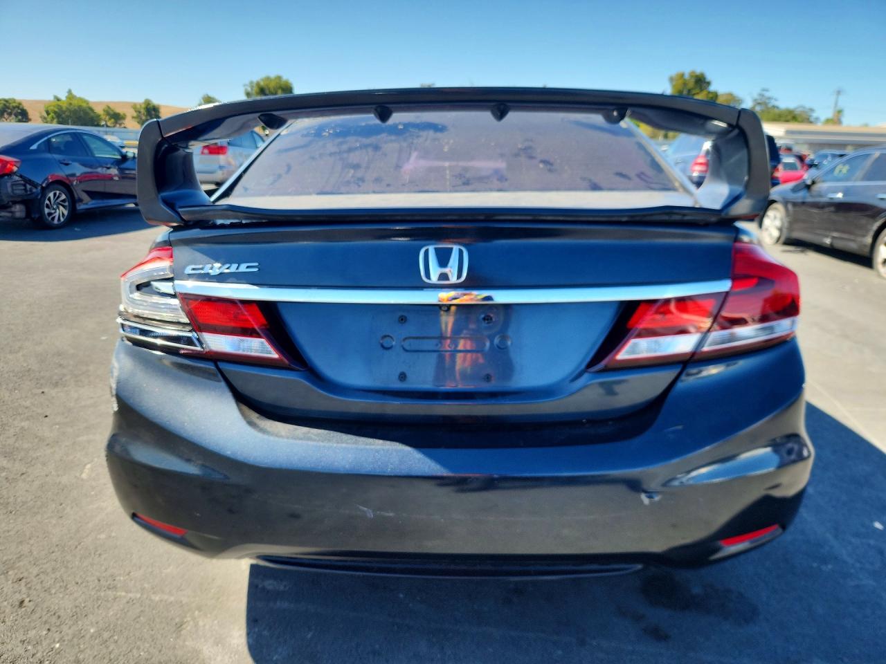 2014 Honda Civic Lx Gray vin: 2HGFB2F56EH525636