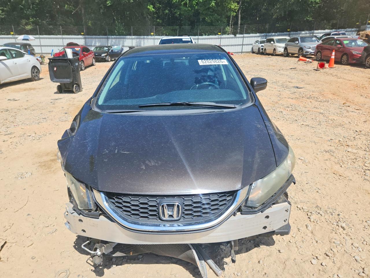 2014 Honda Civic Lx Gray vin: 2HGFB2F56EH526995