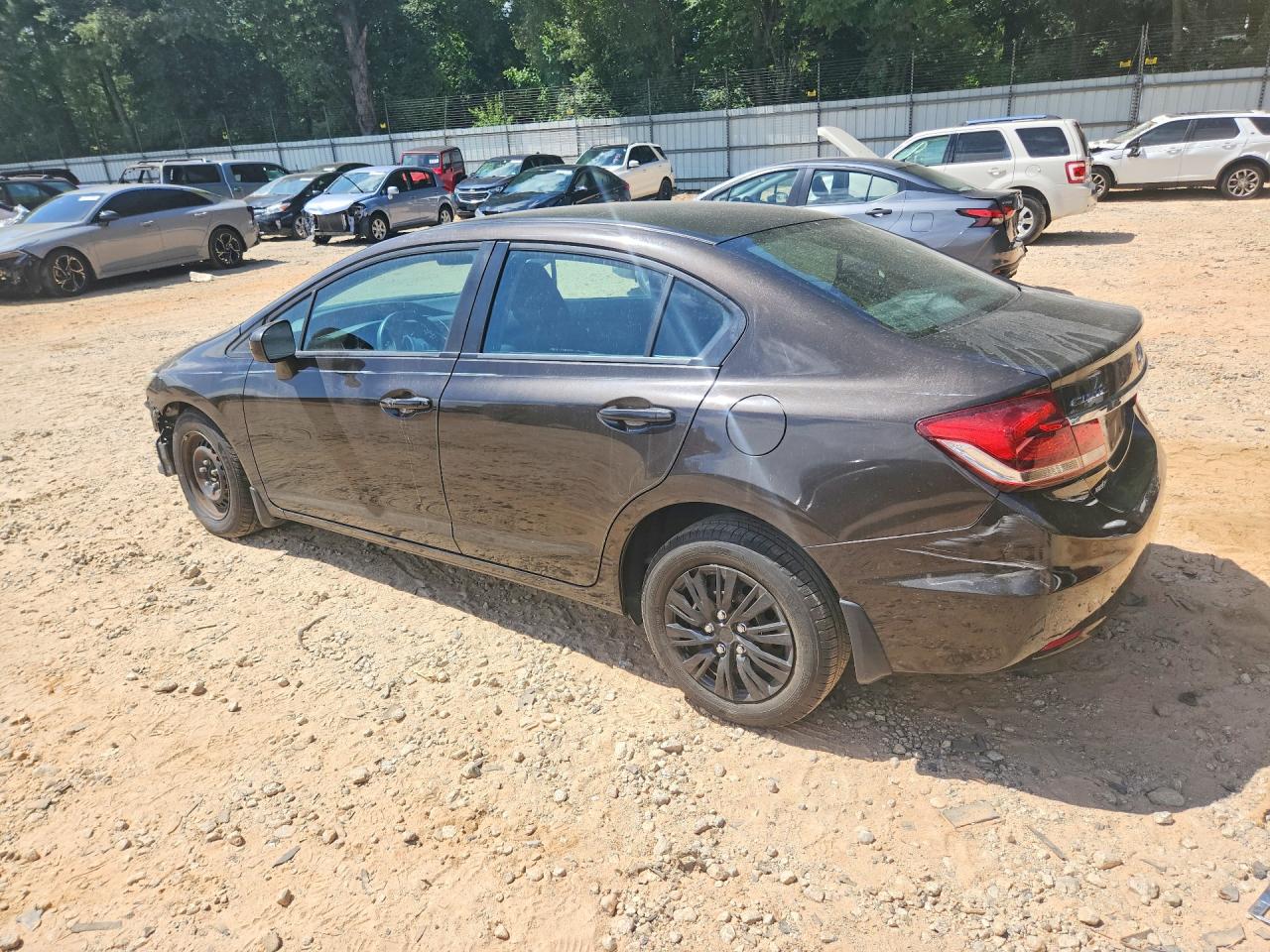 2014 Honda Civic Lx Gray vin: 2HGFB2F56EH526995