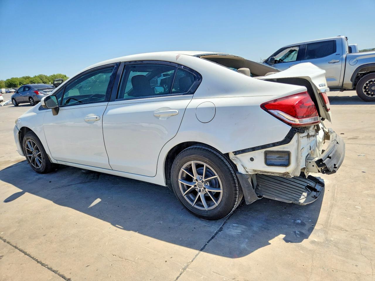 2014 Honda Civic Lx White vin: 2HGFB2F56EH529962