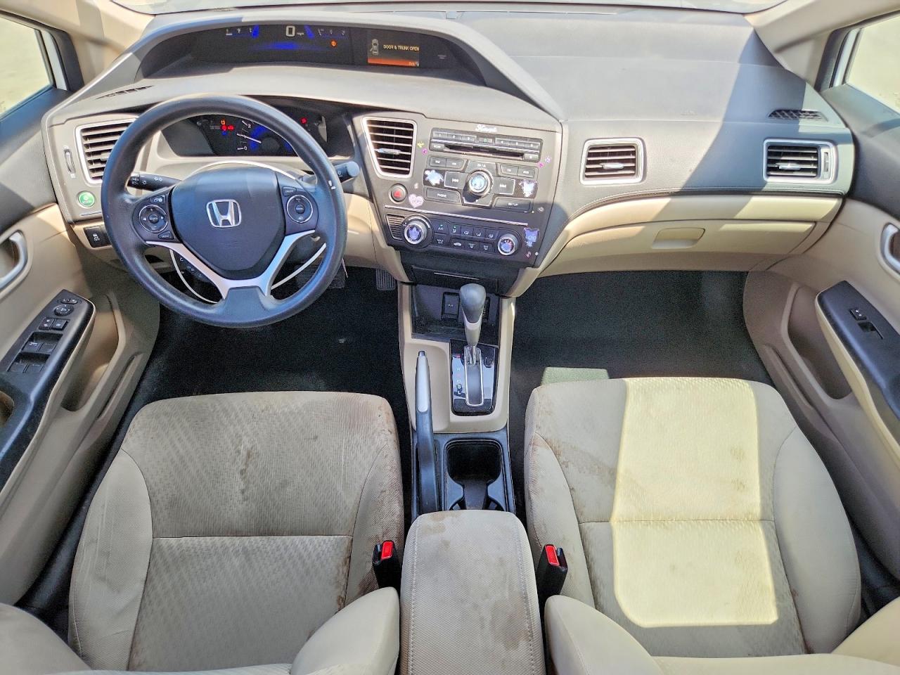 2014 Honda Civic Lx White vin: 2HGFB2F56EH529962