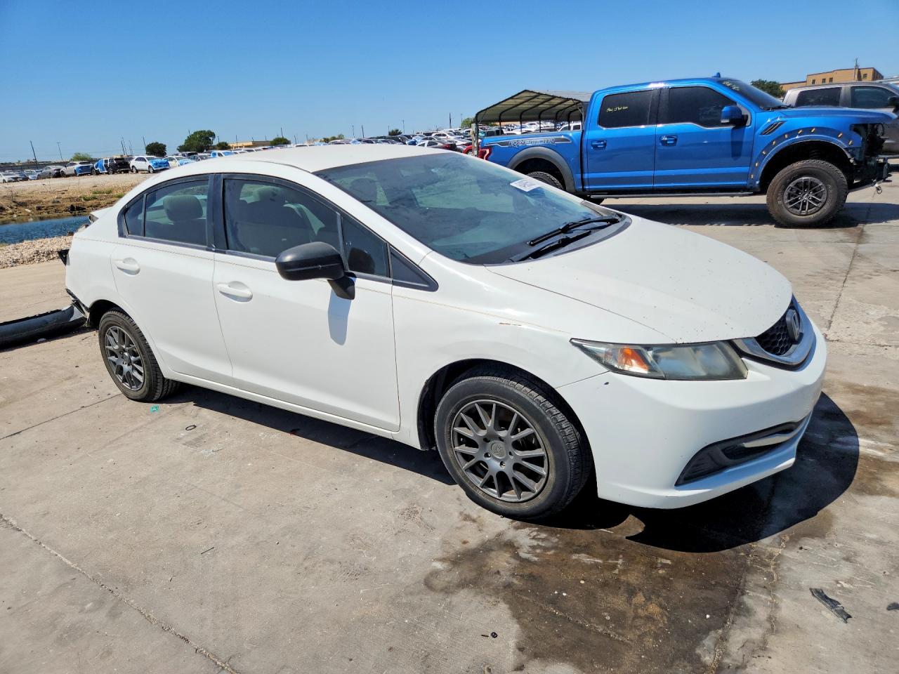 2014 Honda Civic Lx White vin: 2HGFB2F56EH529962