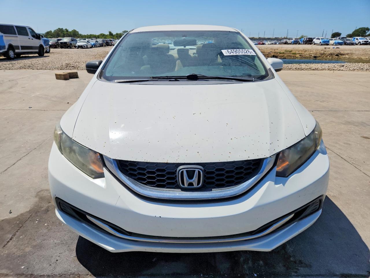 2014 Honda Civic Lx White vin: 2HGFB2F56EH529962