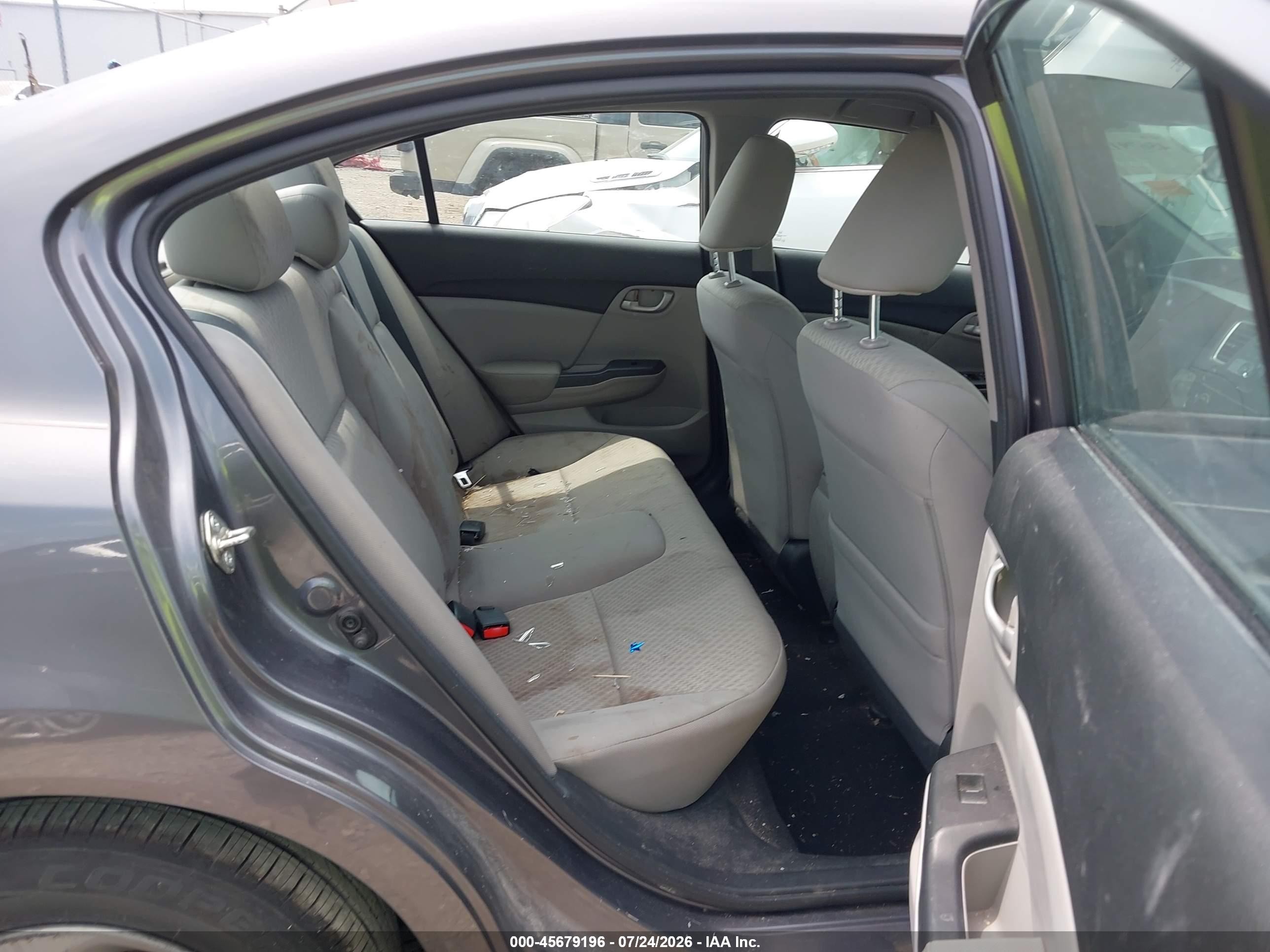 2014 Honda Civic Lx Серый vin: 2HGFB2F56EH545871